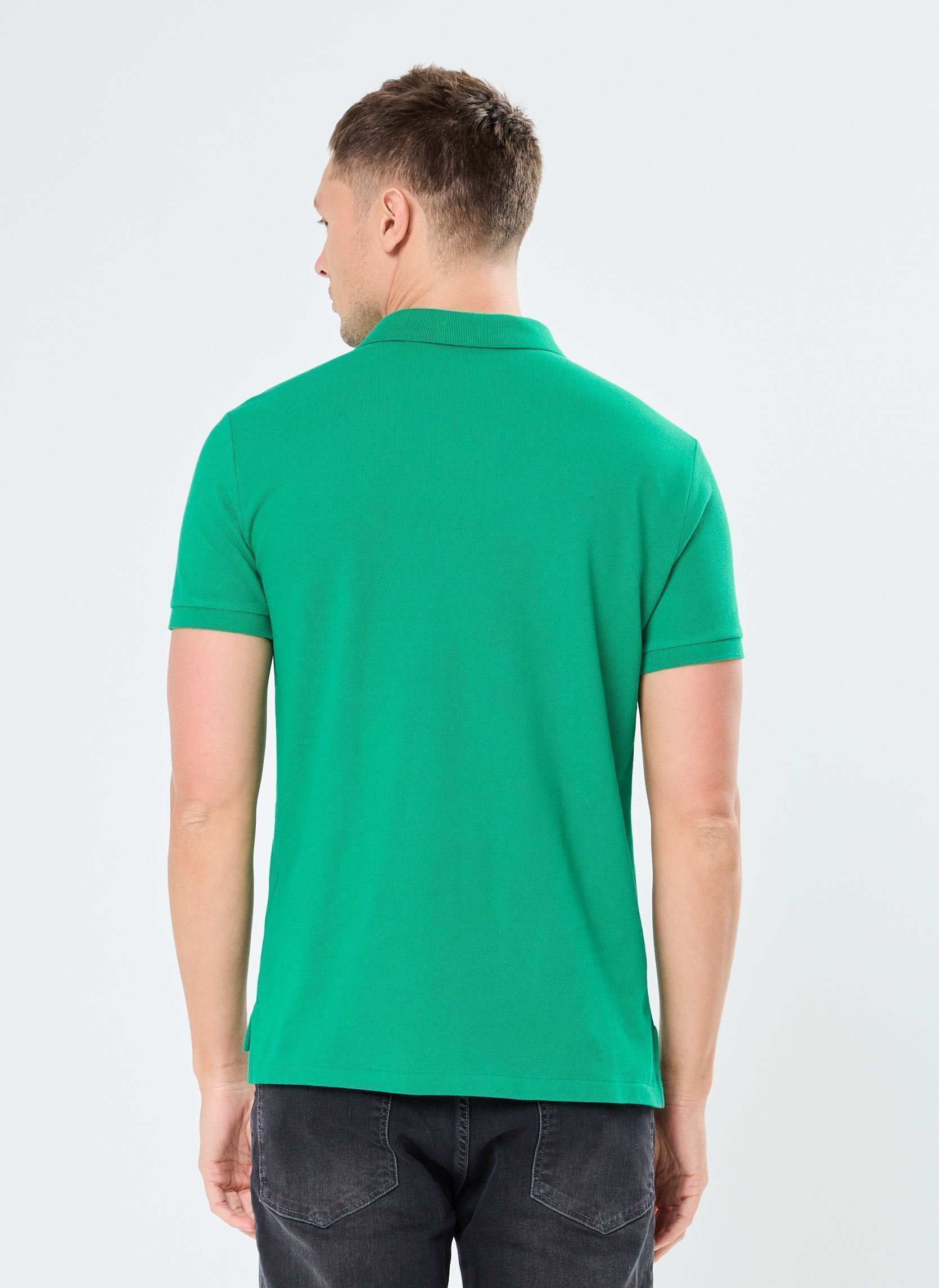 Polo a maniche corte Polo cintré en coton piqué 710795080 uomo verde Polo Ralph Lauren Polo a maniche corte Polo cintré en coton piqué 710795080 uomo verde BILLIARD/C7315
