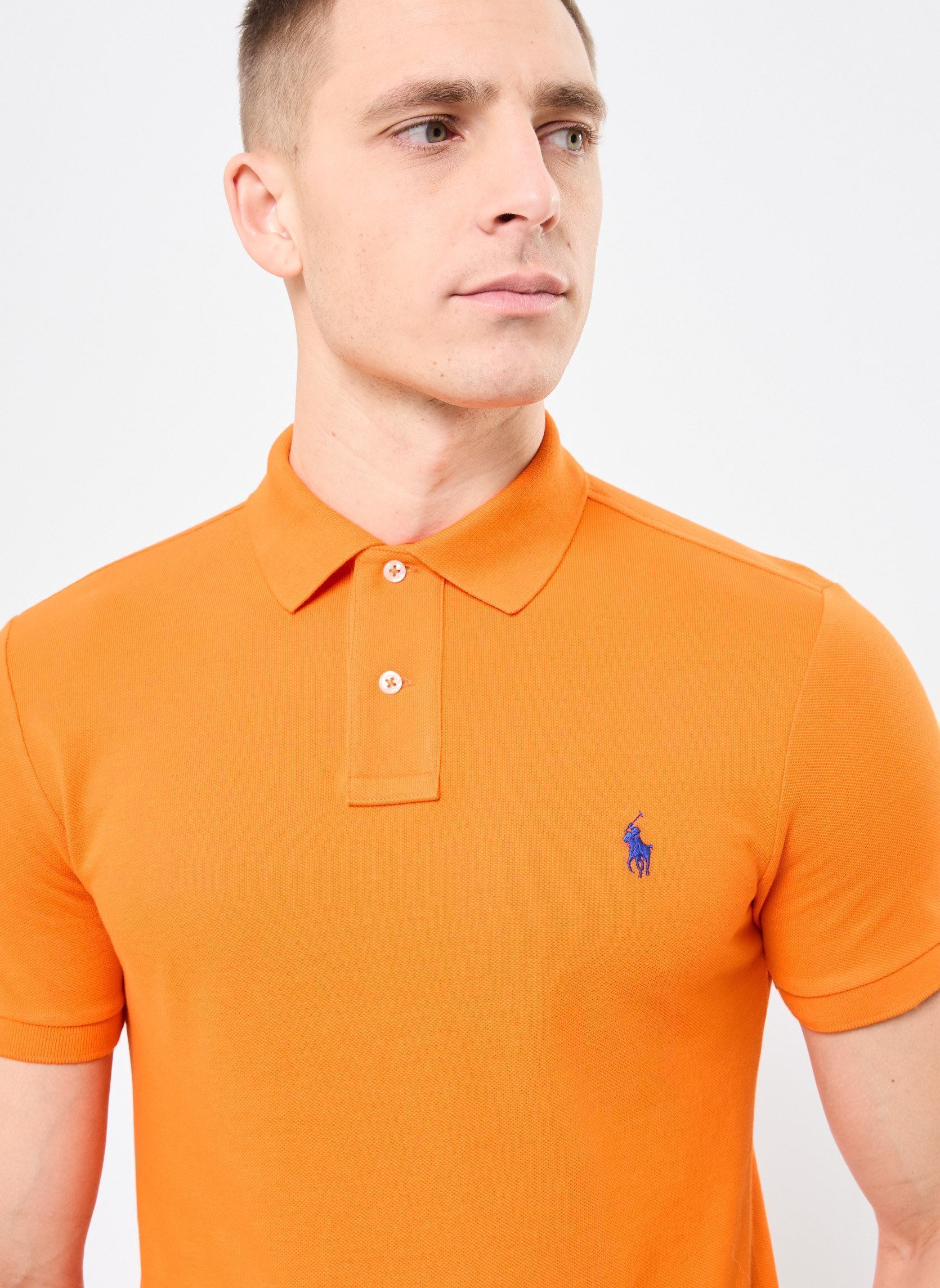 Kurzarm-Poloshirts Polo cintré en coton piqué 710795080 herren orange Polo Ralph Lauren Kurzarm-Poloshirts Polo cintré en coton piqué 710795080 herren orange SAILING ORANGE/C7318