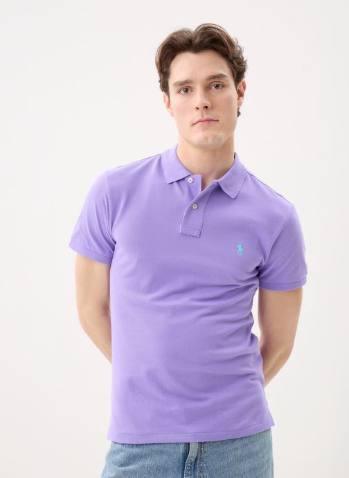 Polo Ralph Lauren Korte mouwen polo's Polo cintré en coton piqué 710795080 heren paars