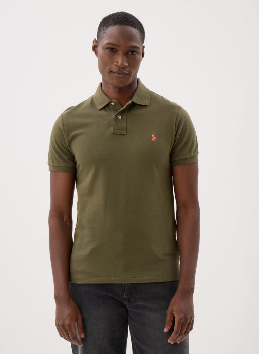 Polo Ralph Lauren Polos manches courtes Polo cintré en coton piqué 710795080 homme vert