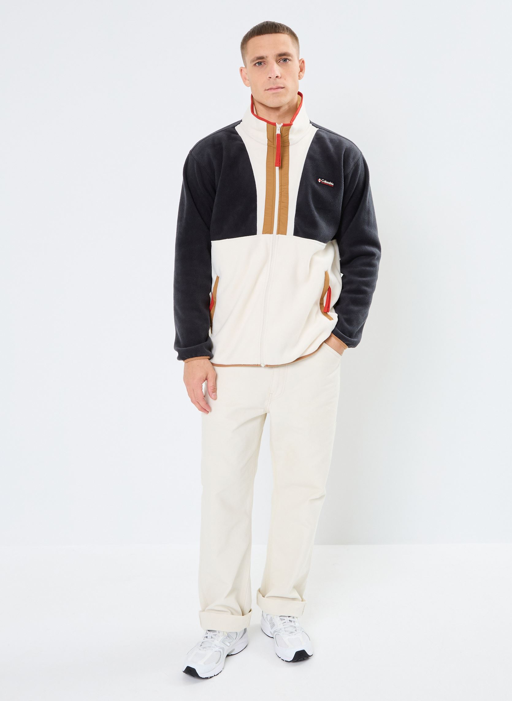 Pulls polaire Backbowl II Full Zip Fleece homme noir Columbia Pulls polaire Backbowl II Full Zip Fleece homme noir BLACK, CHALK