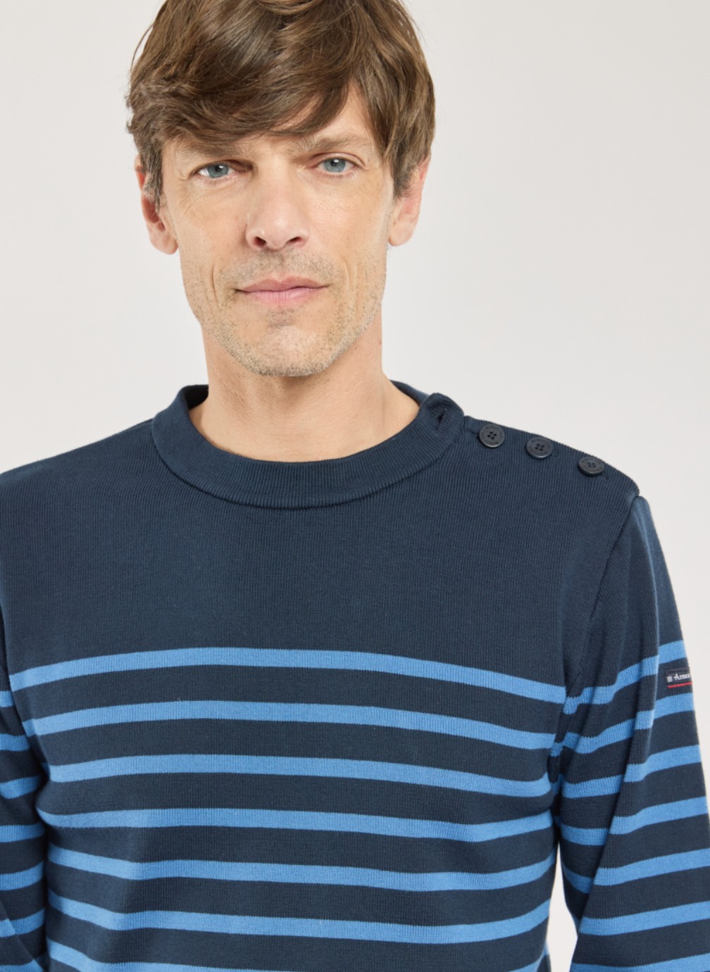 Pulls Pull 46496 milk/ozero homme bleu Armor Lux Pulls Pull 46496 milk/ozero homme bleu Bleu marine