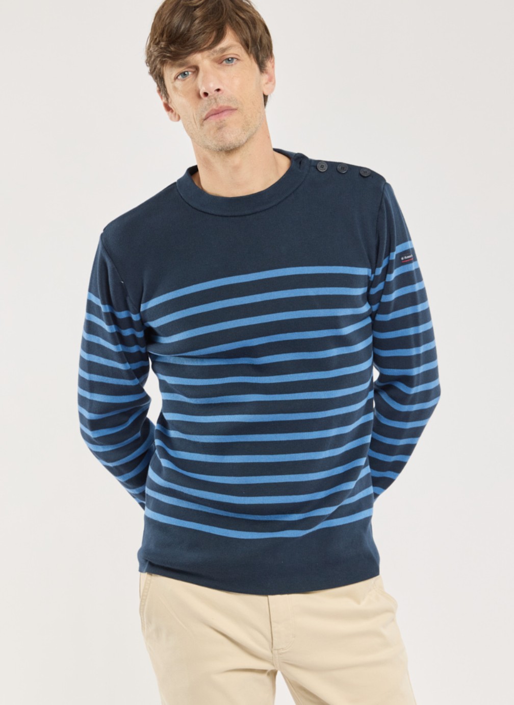 Pulls Pull 46496 milk/ozero homme bleu Armor Lux Pulls Pull 46496 milk/ozero homme bleu Bleu marine