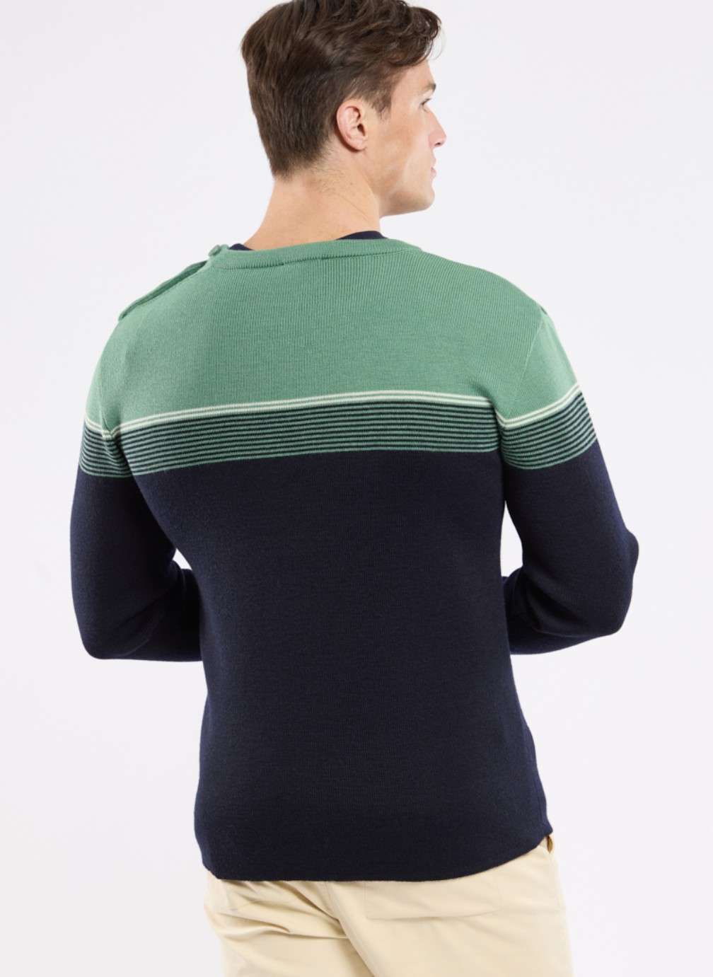 Pulls Pull 72649 navire/ivy/nature homme vert Armor Lux Pulls Pull 72649 navire/ivy/nature homme vert Vert