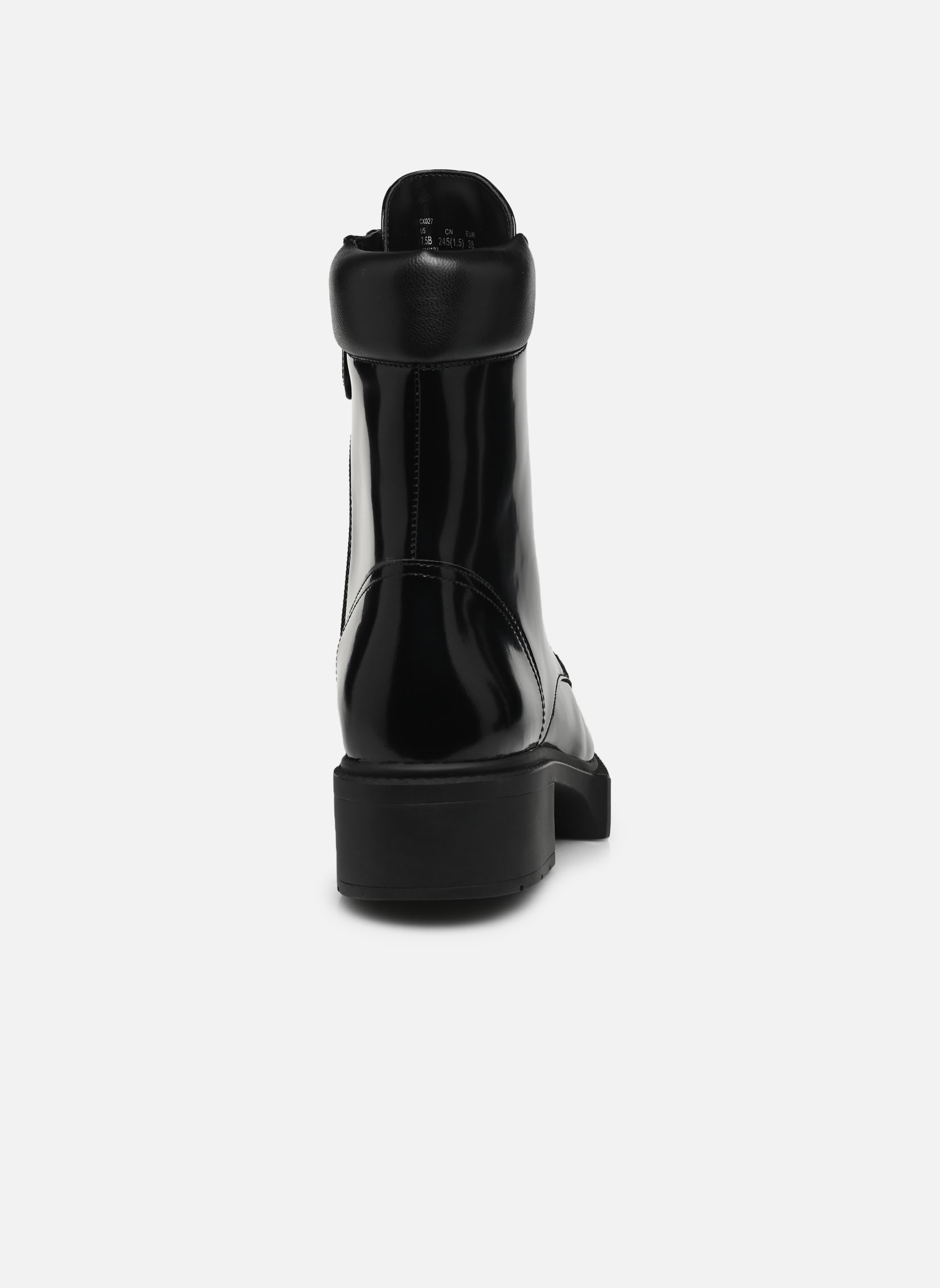 Bottines à lacets Leighton leather bootie femme noir Coach Bottines à lacets Leighton leather bootie femme noir BLACK
