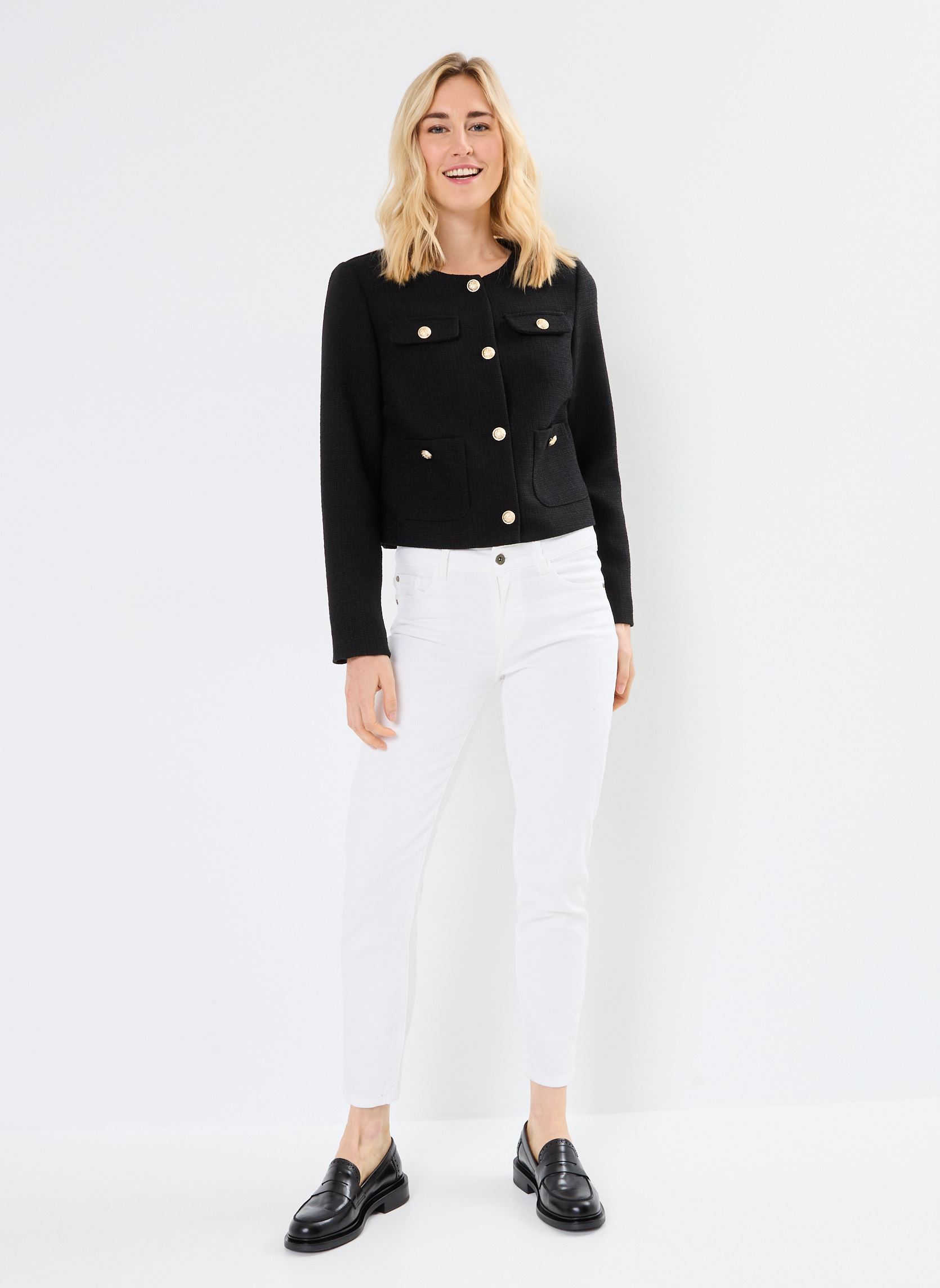 Jacketts / Sakkos VETWEED damen schwarz Georgia Rose Jacketts / Sakkos VETWEED damen schwarz Black Beauty