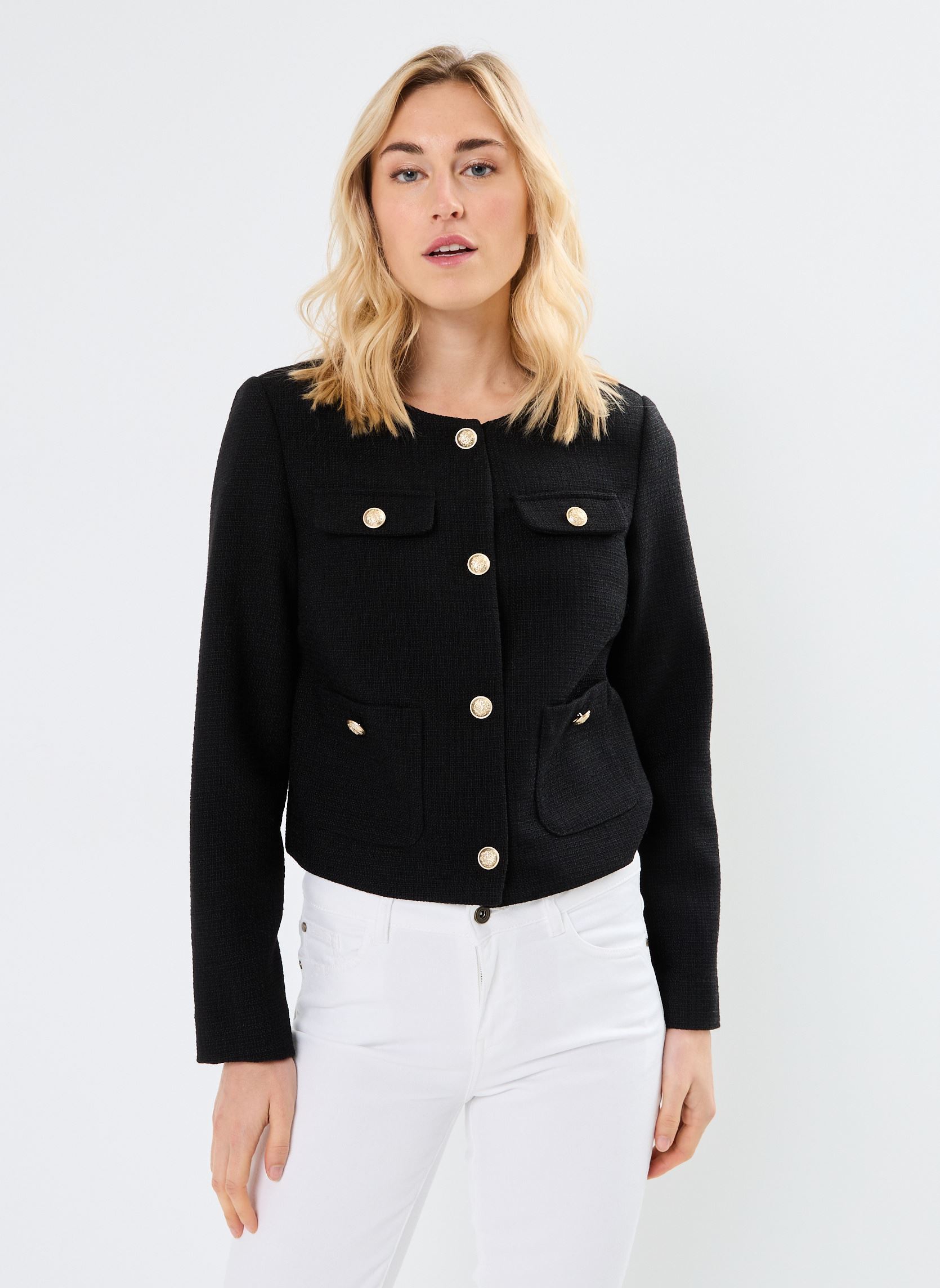 Jacketts / Sakkos VETWEED damen schwarz Georgia Rose Jacketts / Sakkos VETWEED damen schwarz Black Beauty