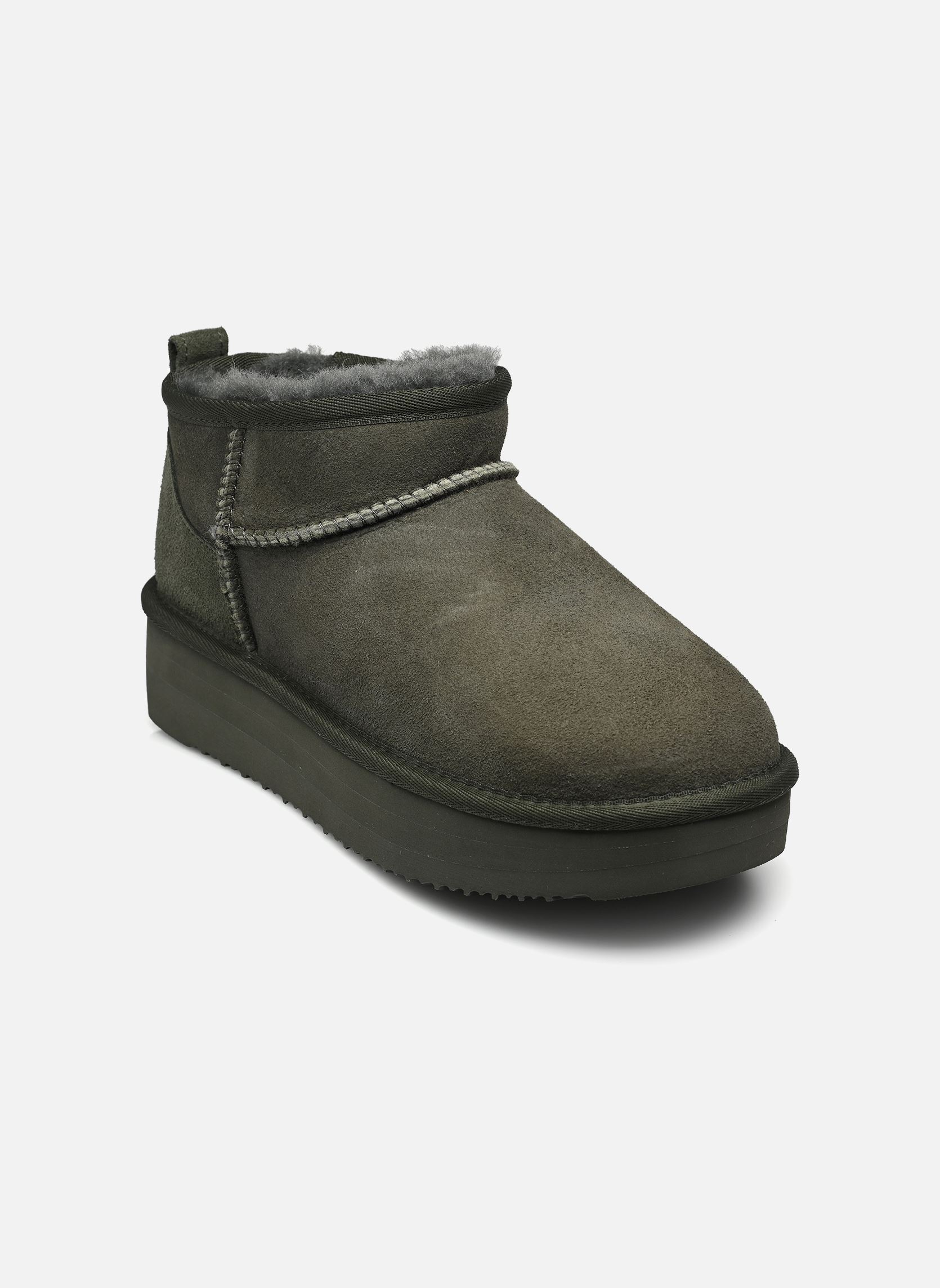 Bottines fourrées PATINEUSE femme vert Sweet Heritage Bottines fourrées PATINEUSE femme vert FOREST