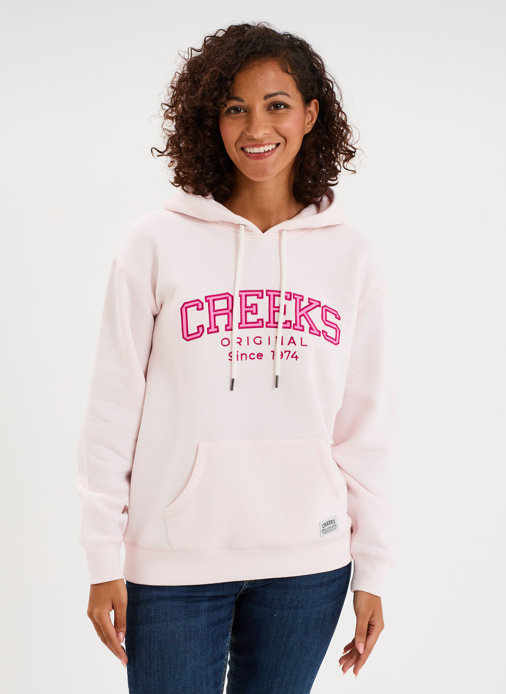 Sweats à capuche CRE3_SBABE femme rose CREEKS Sweats à capuche CRE3_SBABE femme rose Rose clair