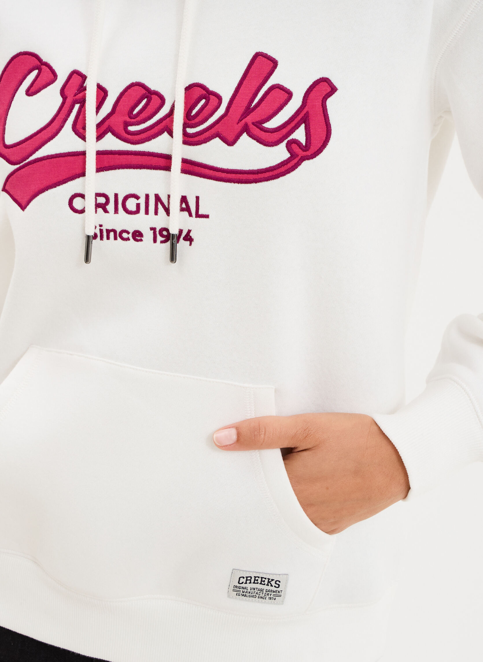 Sweats à capuche CRE3_SBABE femme blanc CREEKS Sweats à capuche CRE3_SBABE femme blanc Blanc chiné