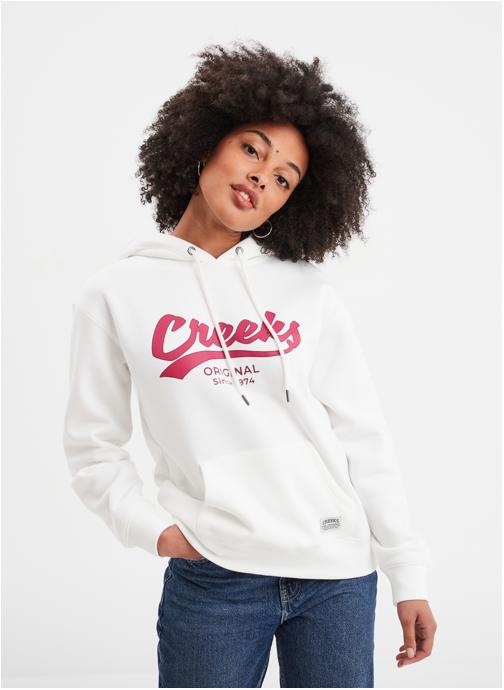 CREEKS Sweats à capuche Sweat - CRE3_SBABE femme blanc