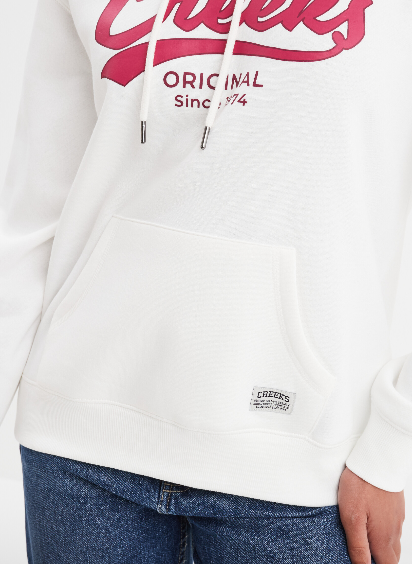 Sweats à capuche CRE3_SBABE femme blanc CREEKS Sweats à capuche CRE3_SBABE femme blanc Blanc