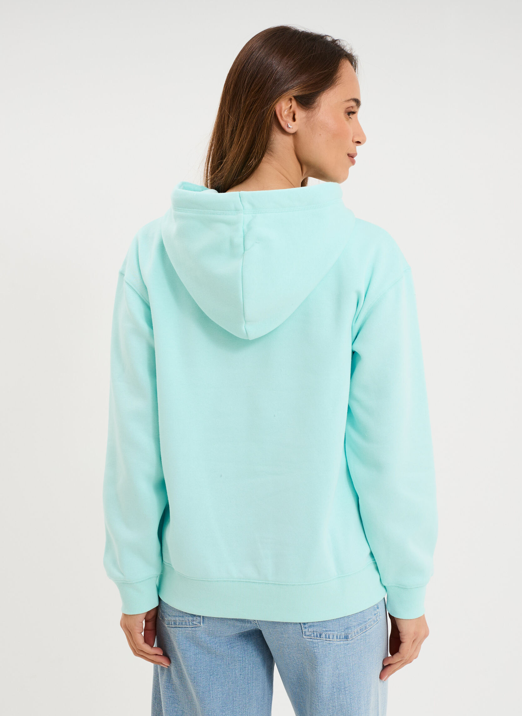 Sweats à capuche CRE3_SBABE femme bleu CREEKS Sweats à capuche CRE3_SBABE femme bleu Turquoise