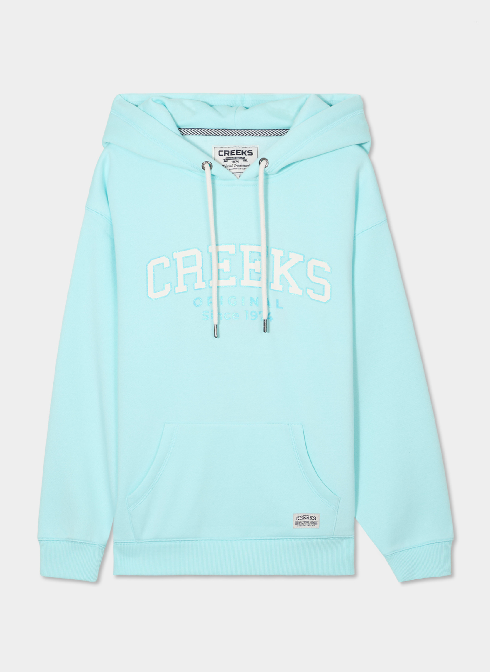 Sweats à capuche CRE3_SBABE femme bleu CREEKS Sweats à capuche CRE3_SBABE femme bleu Turquoise