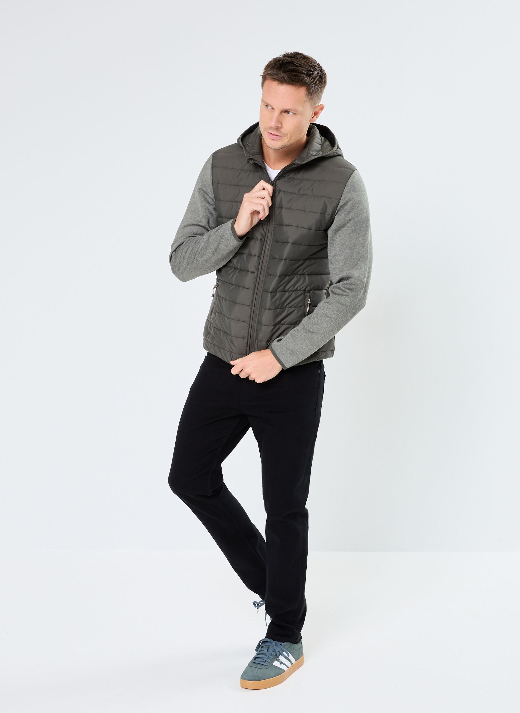 Vesten GILET-BIMATIERE heren grijs MADE BY Vesten GILET-BIMATIERE heren grijs CASTOR GRAY