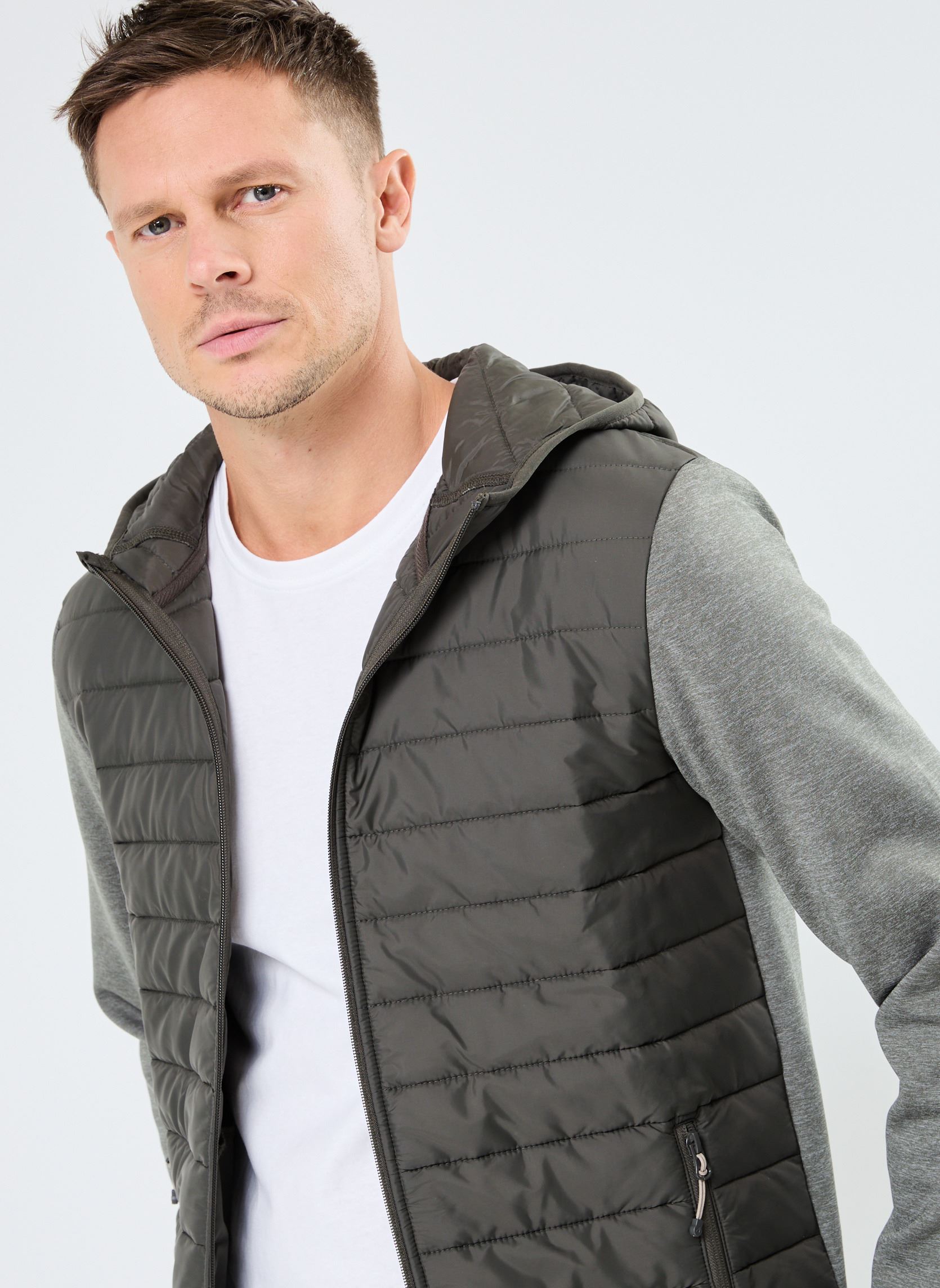 Vesten GILET-BIMATIERE heren grijs MADE BY Vesten GILET-BIMATIERE heren grijs CASTOR GRAY