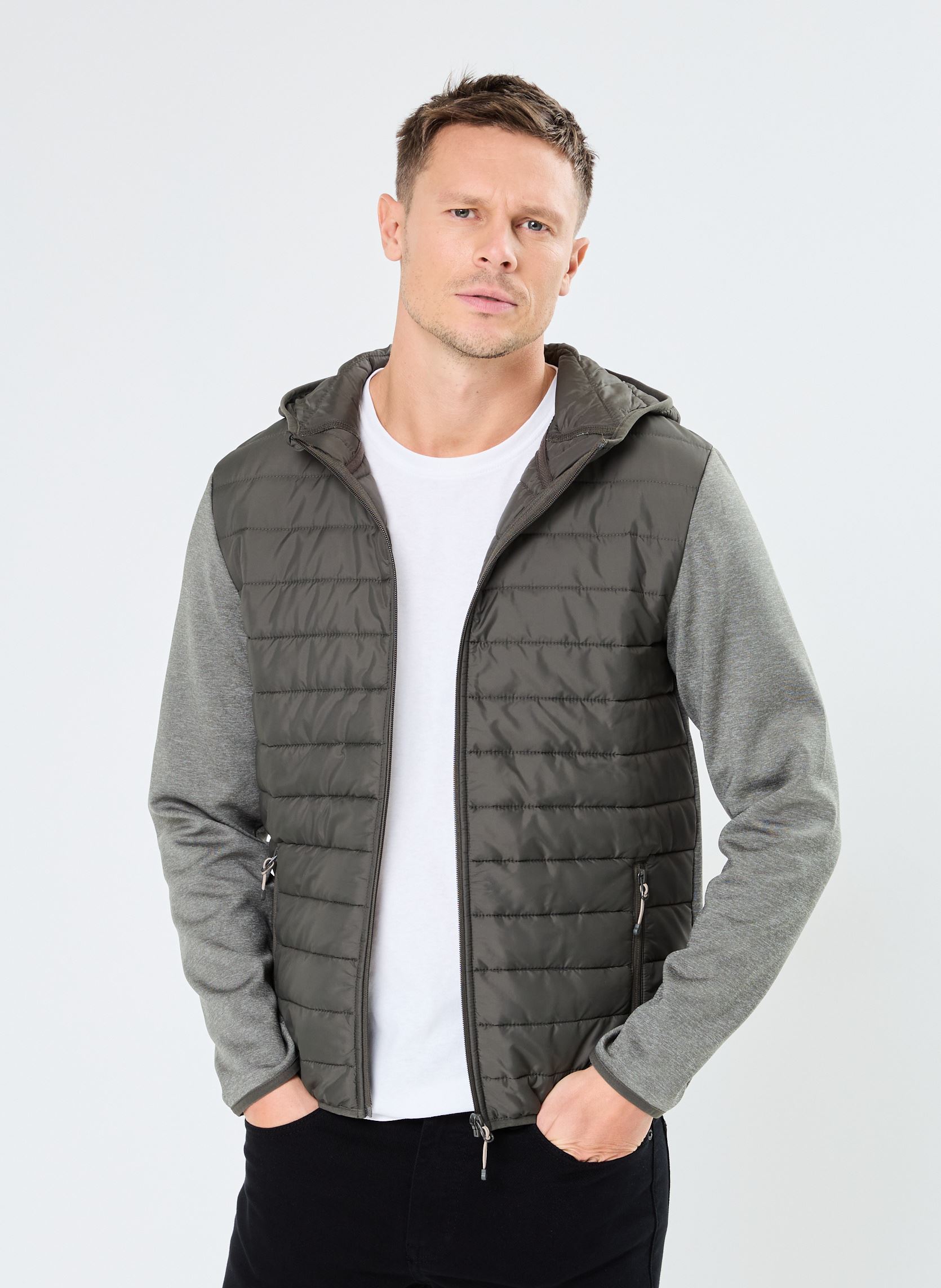 Vesten GILET-BIMATIERE heren grijs MADE BY Vesten GILET-BIMATIERE heren grijs CASTOR GRAY