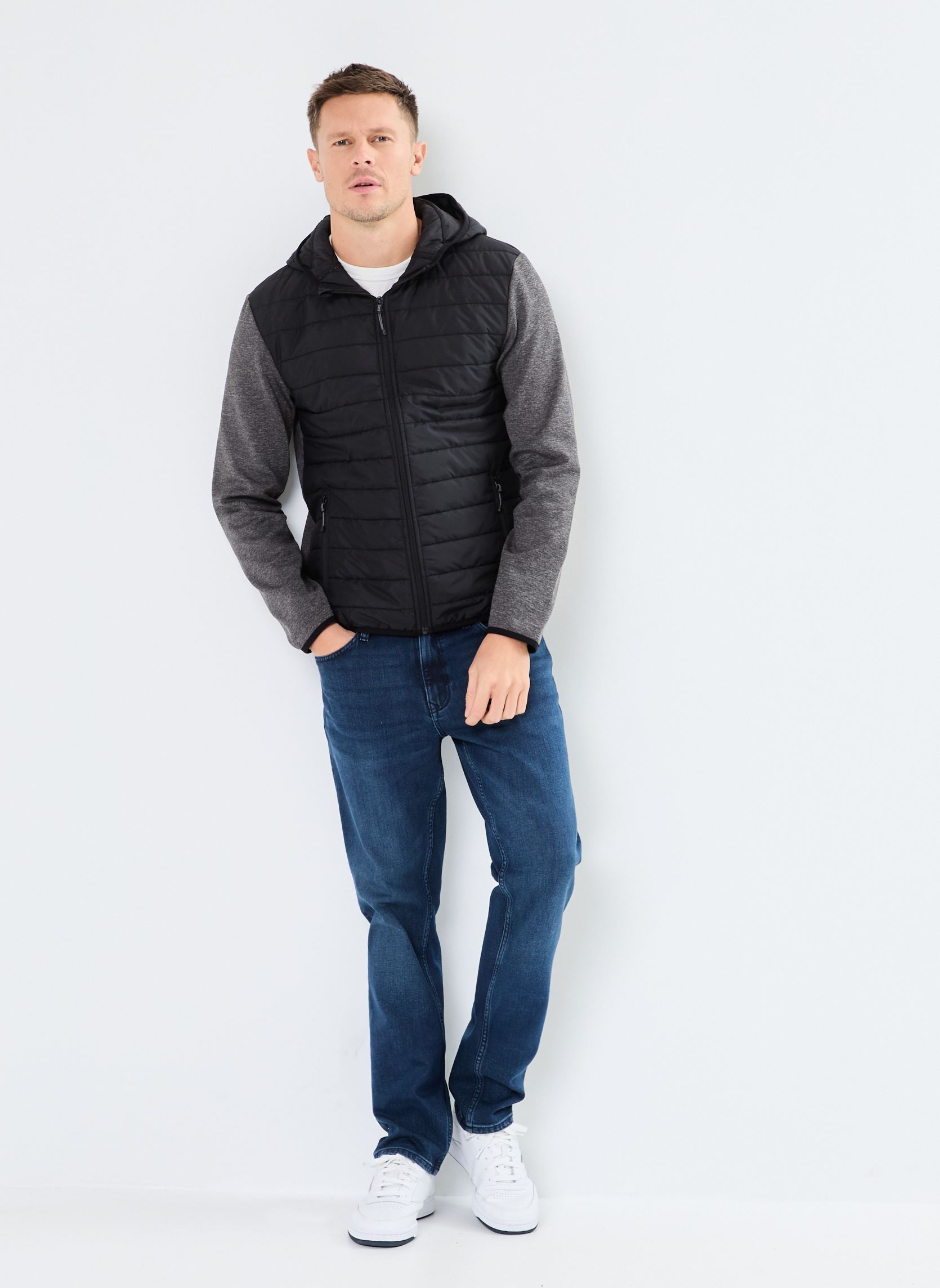 Gilets GILET-BIMATIERE homme noir MADE BY Gilets GILET-BIMATIERE homme noir JET BLACK