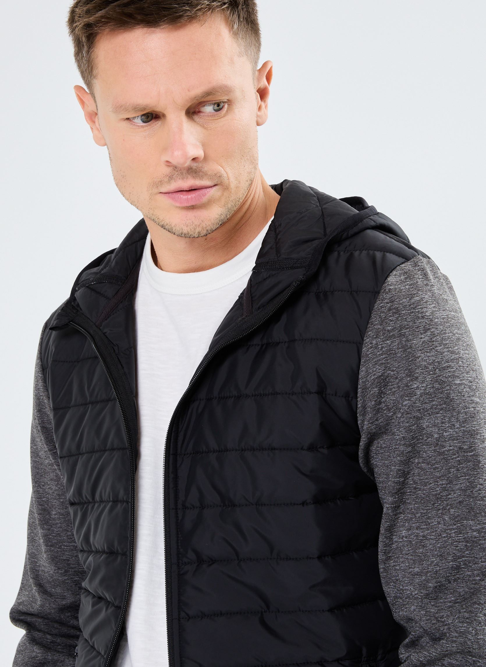 Gilets GILET-BIMATIERE homme noir MADE BY Gilets GILET-BIMATIERE homme noir JET BLACK
