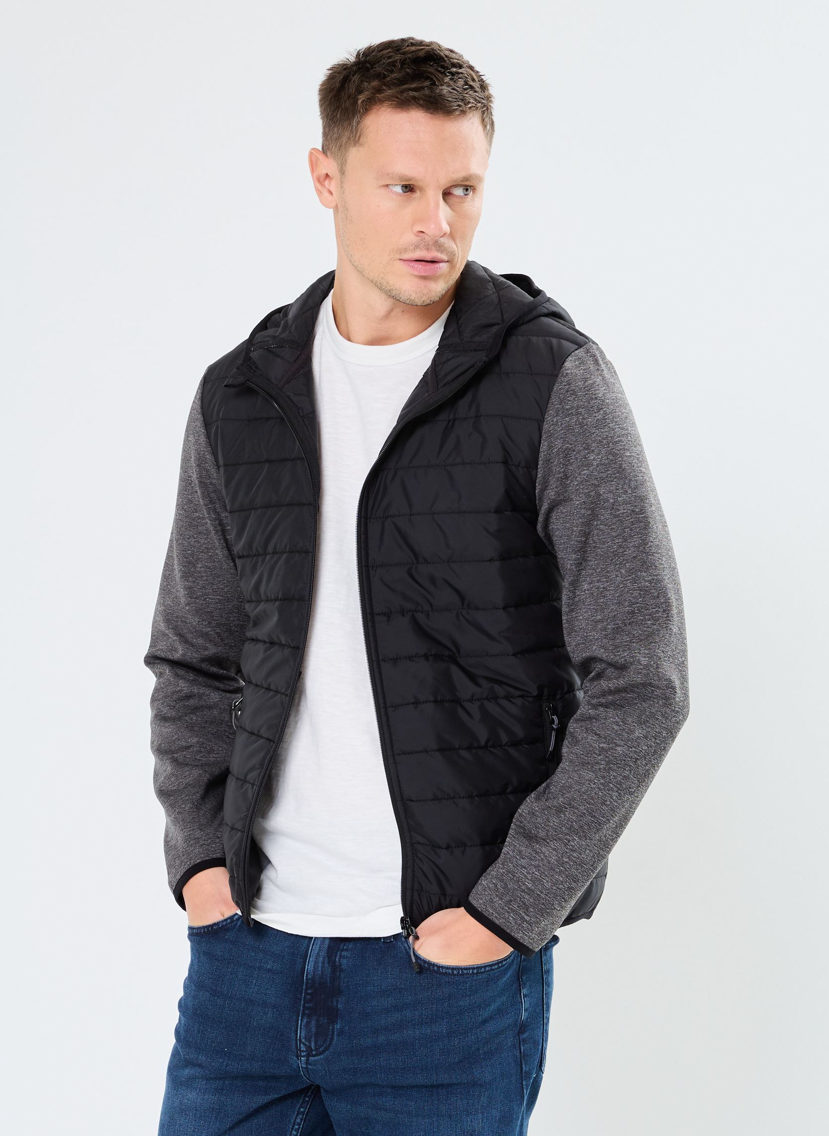 Gilets GILET-BIMATIERE homme noir MADE BY Gilets GILET-BIMATIERE homme noir JET BLACK