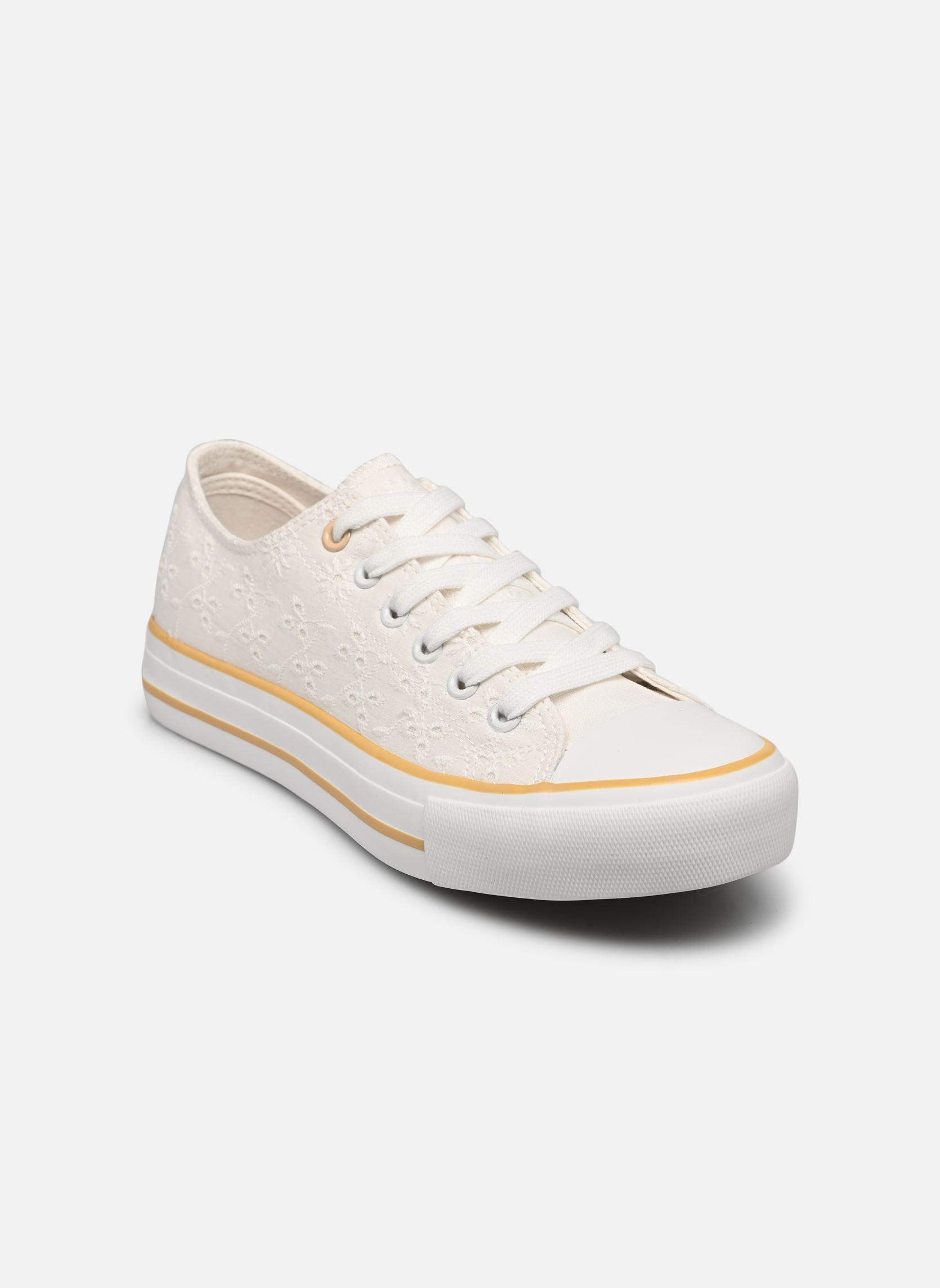 Leinen-Sneaker Baskets GOTELLE damen weiß MADE BY Leinen-Sneaker Baskets GOTELLE damen weiß BLANC