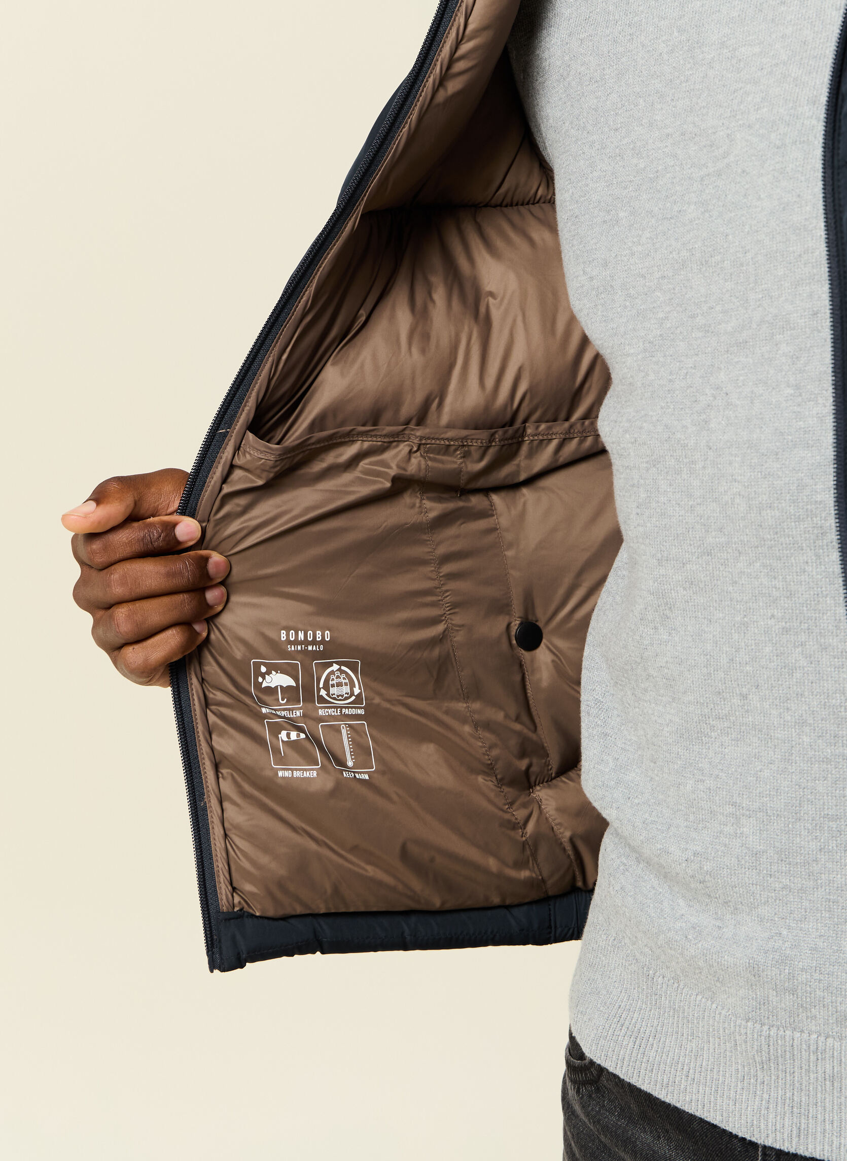 Doudounes Doudounes - BIGLIGHT homme bleu Bonobo Doudounes Doudounes - BIGLIGHT homme bleu Bleu marine