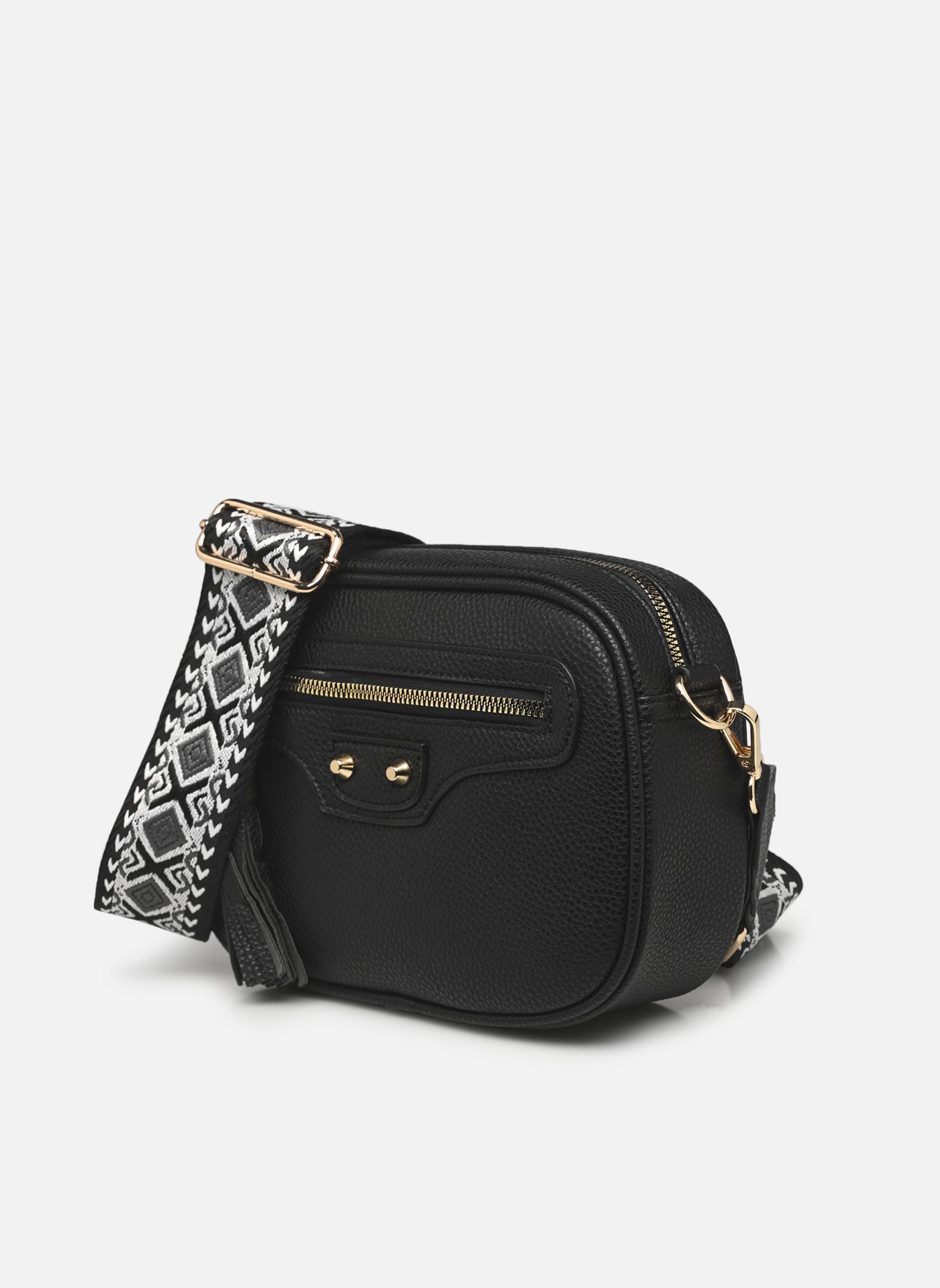 Umhängetaschen Sac bandoulière WAFA damen schwarz MADE BY Umhängetaschen Sac bandoulière WAFA damen schwarz NOIR