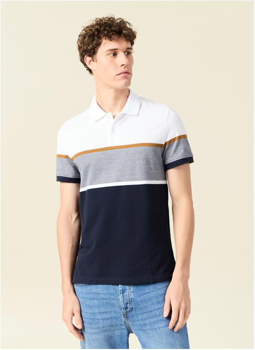 Bonobo Polos Polos manches courtes - POLOBLOC2H homme blanc
