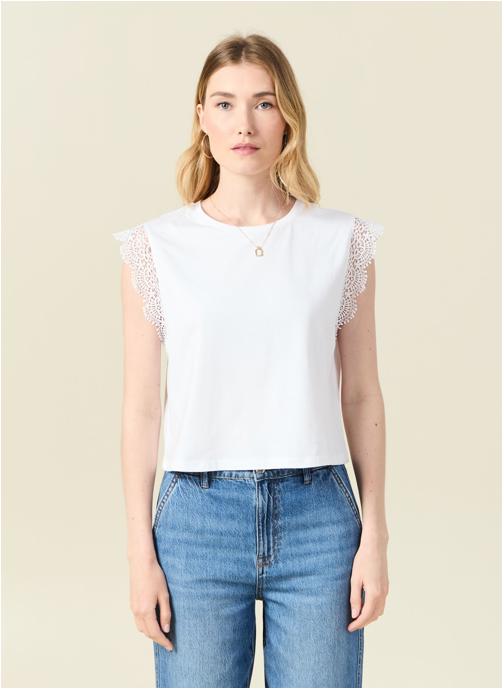 Bonobo Tee-shirts T-shirts manches courtes - HIPPIECOUF femme blanc