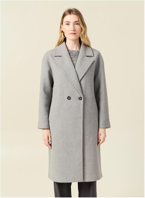 Bonobo Manteaux classiques Manteaux en laine - TRENDYCOATF femme gris