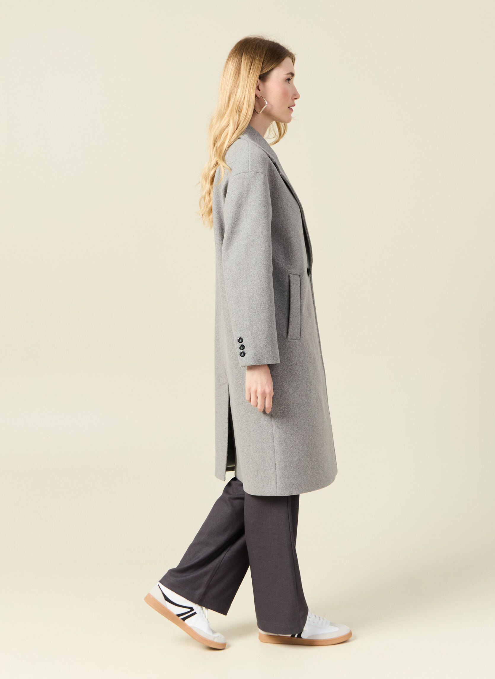 Manteaux classiques TRENDYCOATF femme gris Bonobo Manteaux classiques TRENDYCOATF femme gris Gris