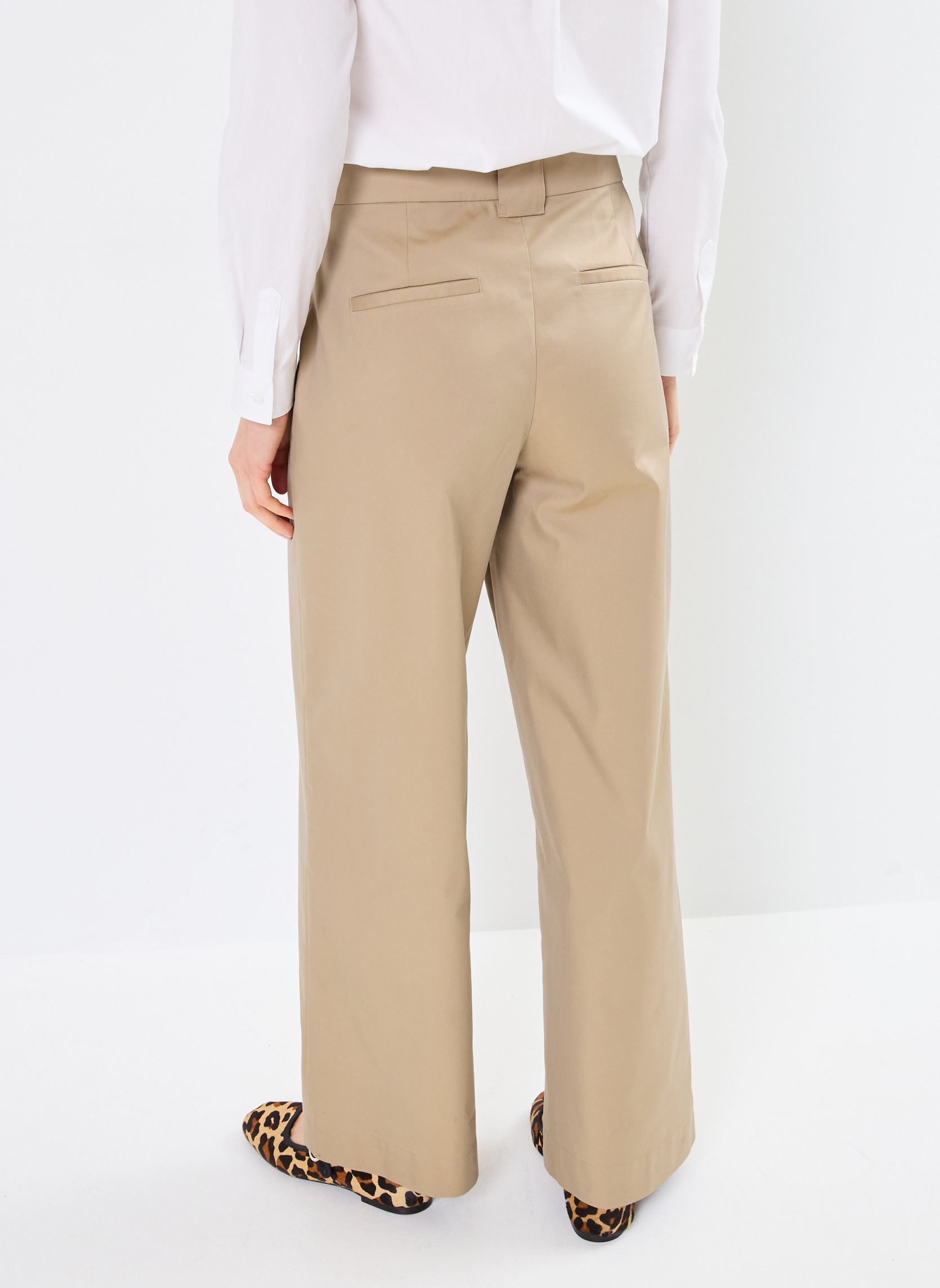 Pantalons larges P-CROP-LARGE femme beige Georgia Rose Pantalons larges P-CROP-LARGE femme beige IRISH CREAM