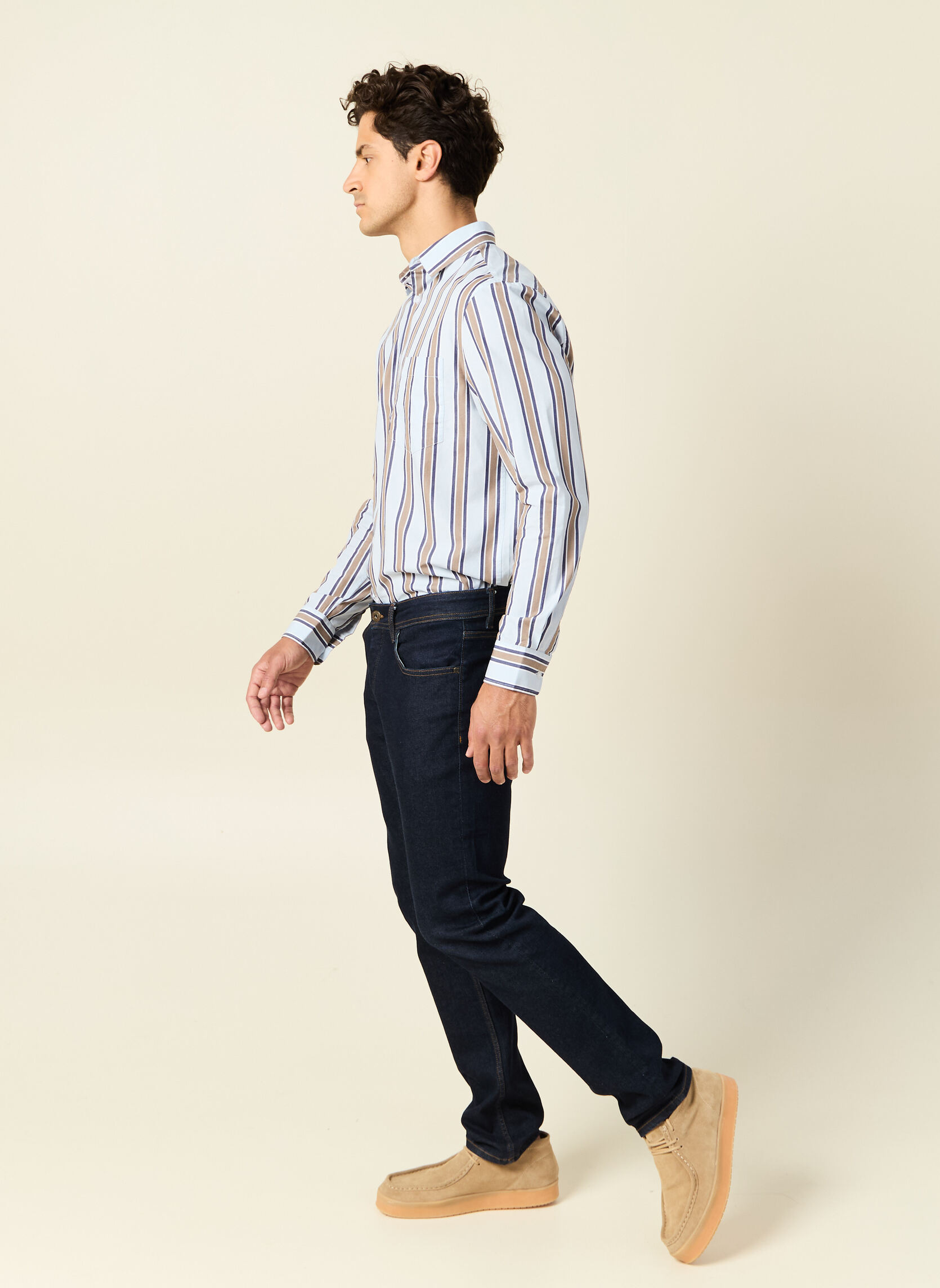 Chemises Chemises manches longues - FLAWSHIRT1H homme bleu Bonobo Chemises Chemises manches longues - FLAWSHIRT1H homme bleu Bleu clair