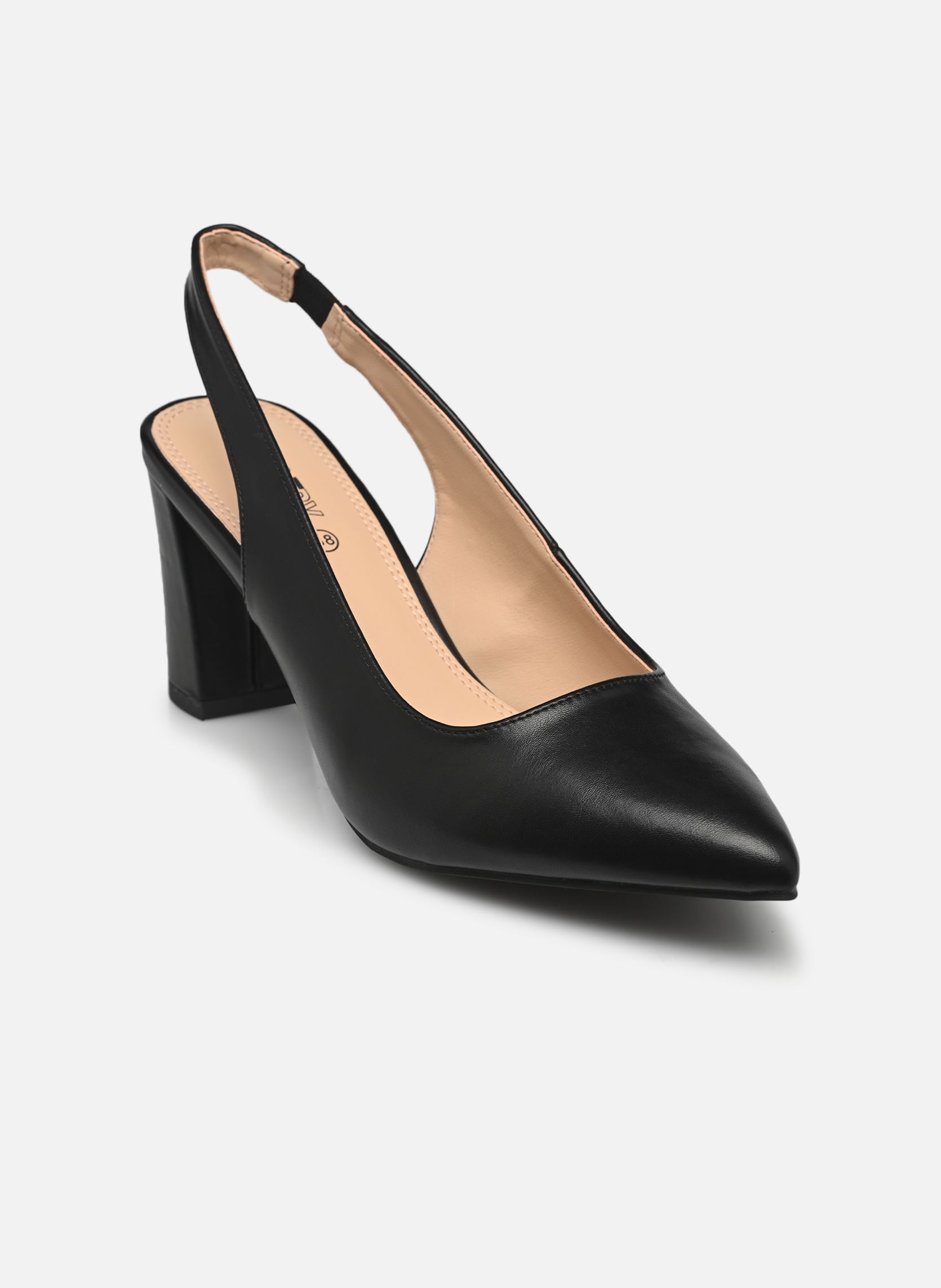 Pumps mit Riemchen Escarpins sling back JOVA damen schwarz MADE BY Pumps mit Riemchen Escarpins sling back JOVA damen schwarz NOIR