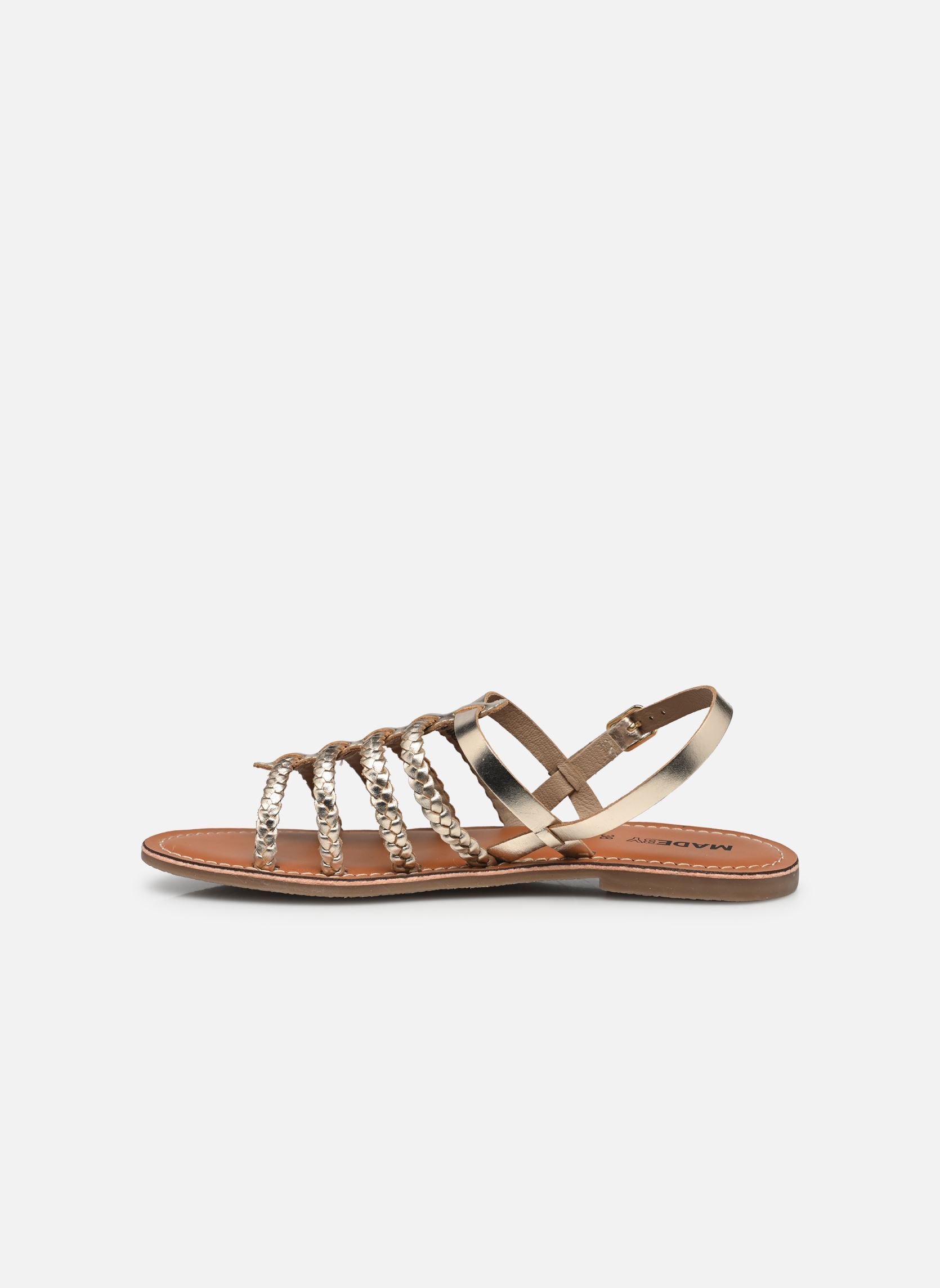 Sandali piatti Sandales CHOUTRESSE leather donna oro e bronzo MADE BY Sandali piatti Sandales CHOUTRESSE leather donna oro e bronzo Doré