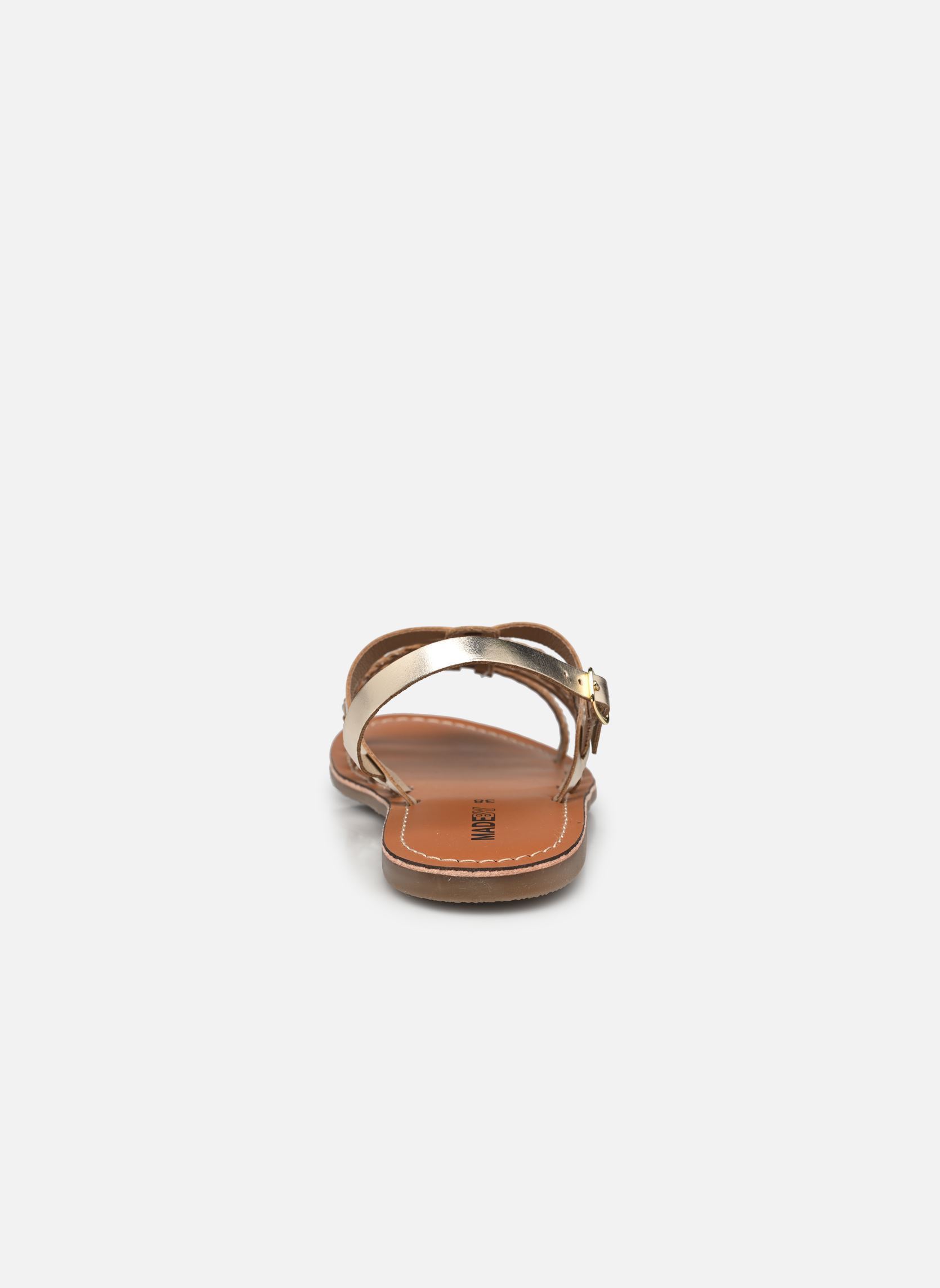 Sandali piatti Sandales CHOUTRESSE leather donna oro e bronzo MADE BY Sandali piatti Sandales CHOUTRESSE leather donna oro e bronzo Doré