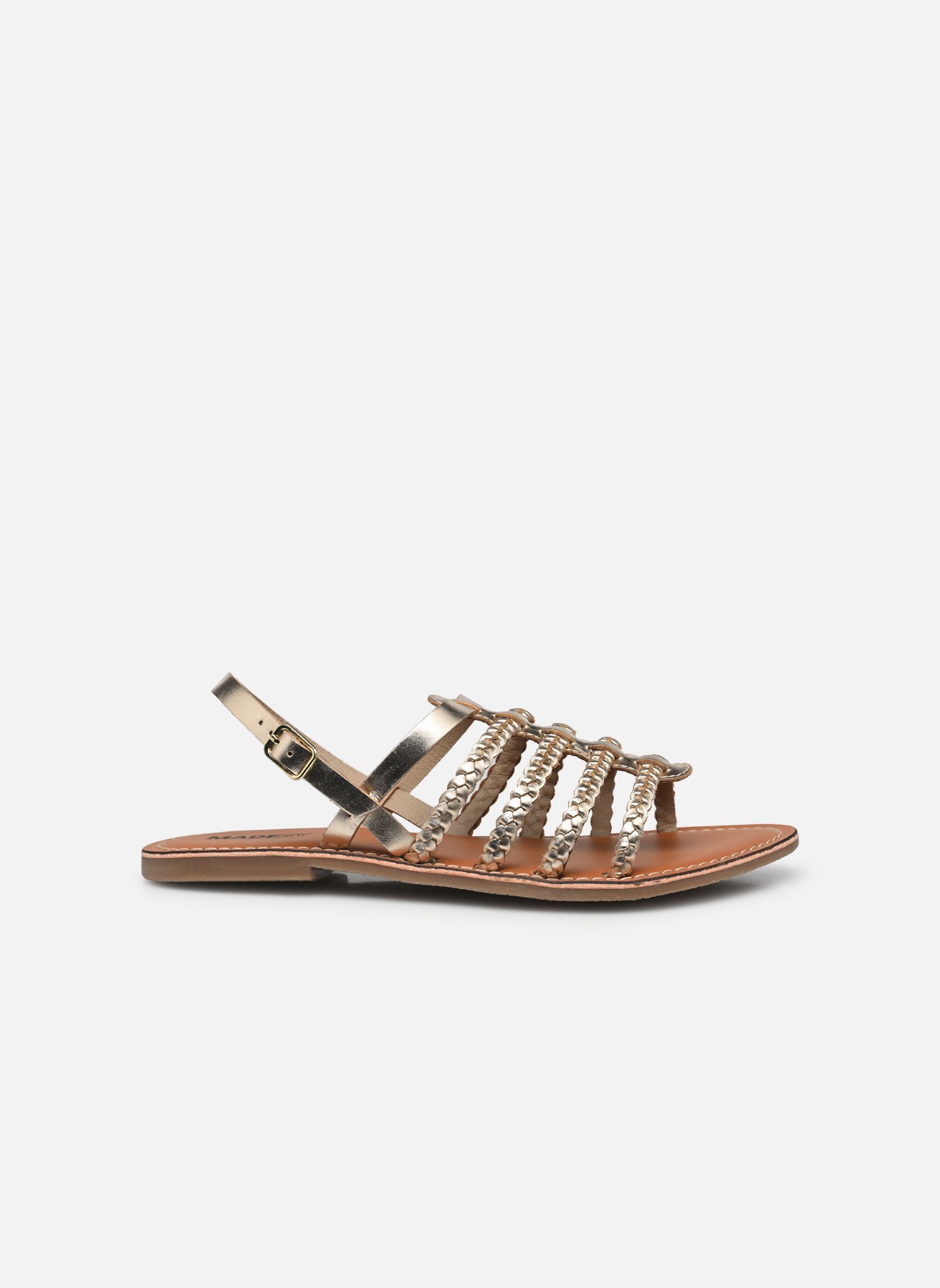 Sandali piatti Sandales CHOUTRESSE leather donna oro e bronzo MADE BY Sandali piatti Sandales CHOUTRESSE leather donna oro e bronzo Doré