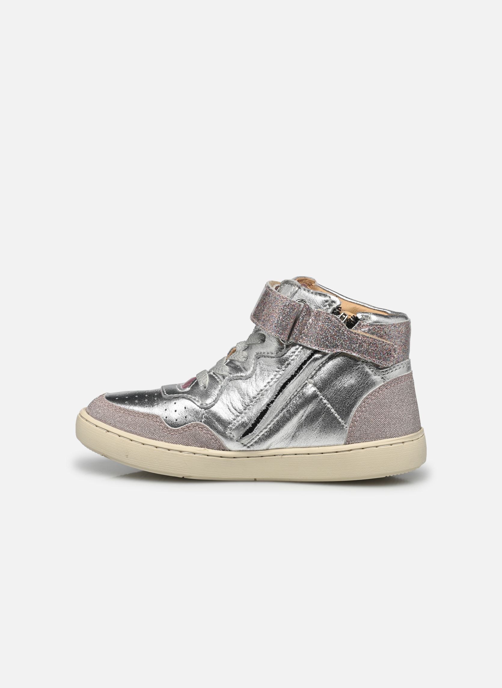 Baskets hautes PLAY FLAG PWR GIRL fille argent Shoo Pom Baskets hautes PLAY FLAG PWR GIRL fille argent SILVER