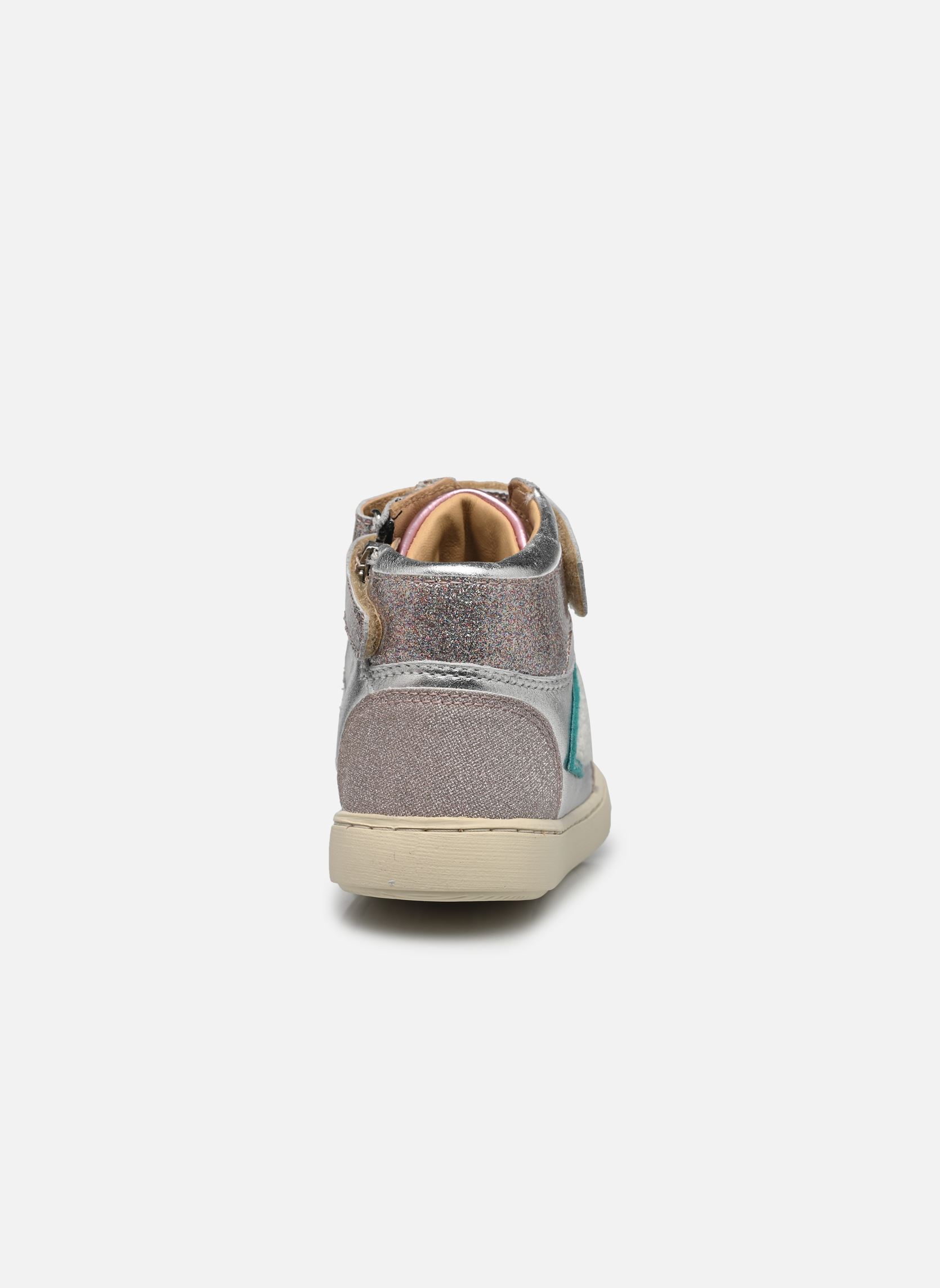 Baskets hautes PLAY FLAG PWR GIRL fille argent Shoo Pom Baskets hautes PLAY FLAG PWR GIRL fille argent SILVER
