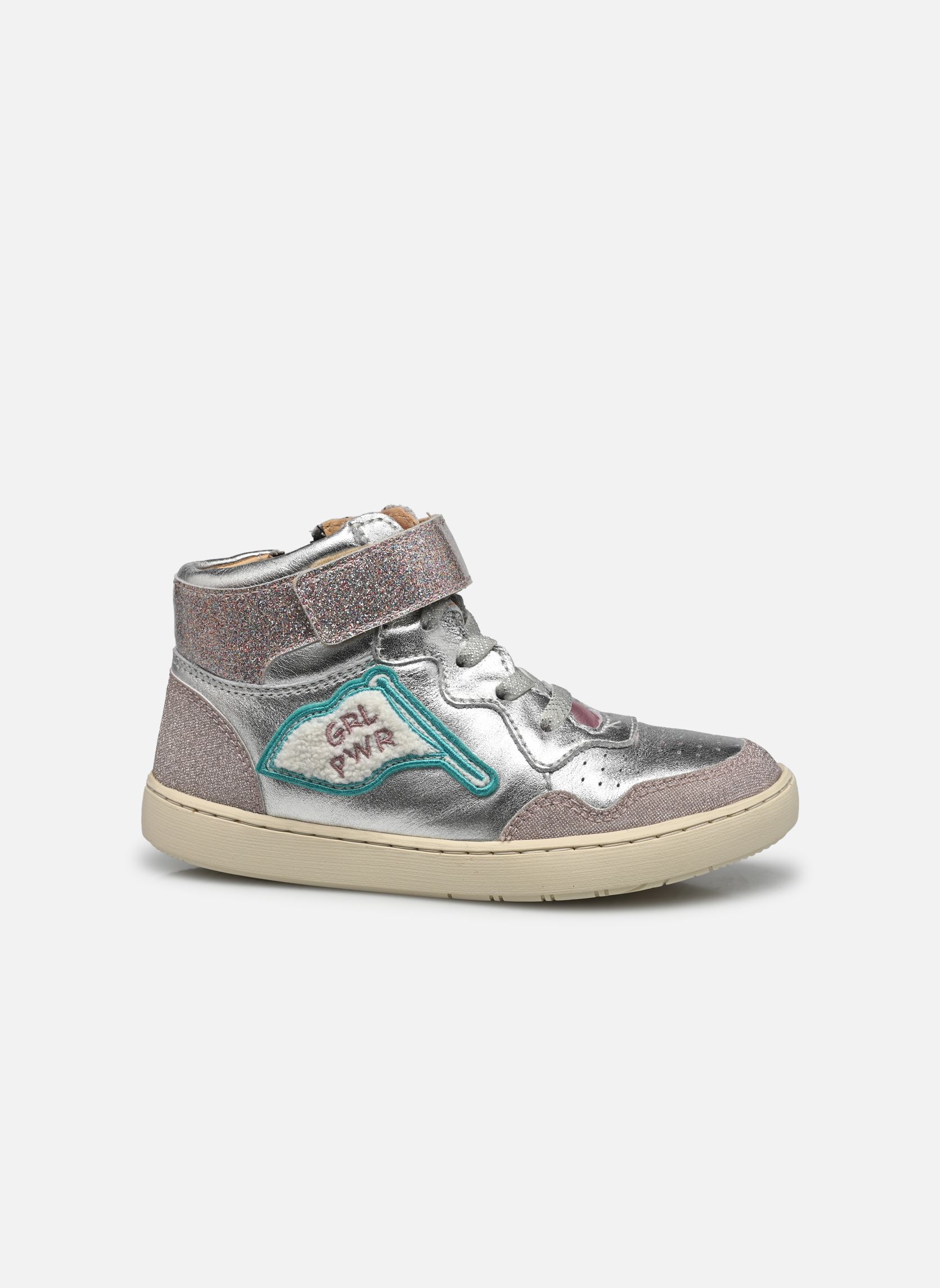 Baskets hautes PLAY FLAG PWR GIRL fille argent Shoo Pom Baskets hautes PLAY FLAG PWR GIRL fille argent SILVER