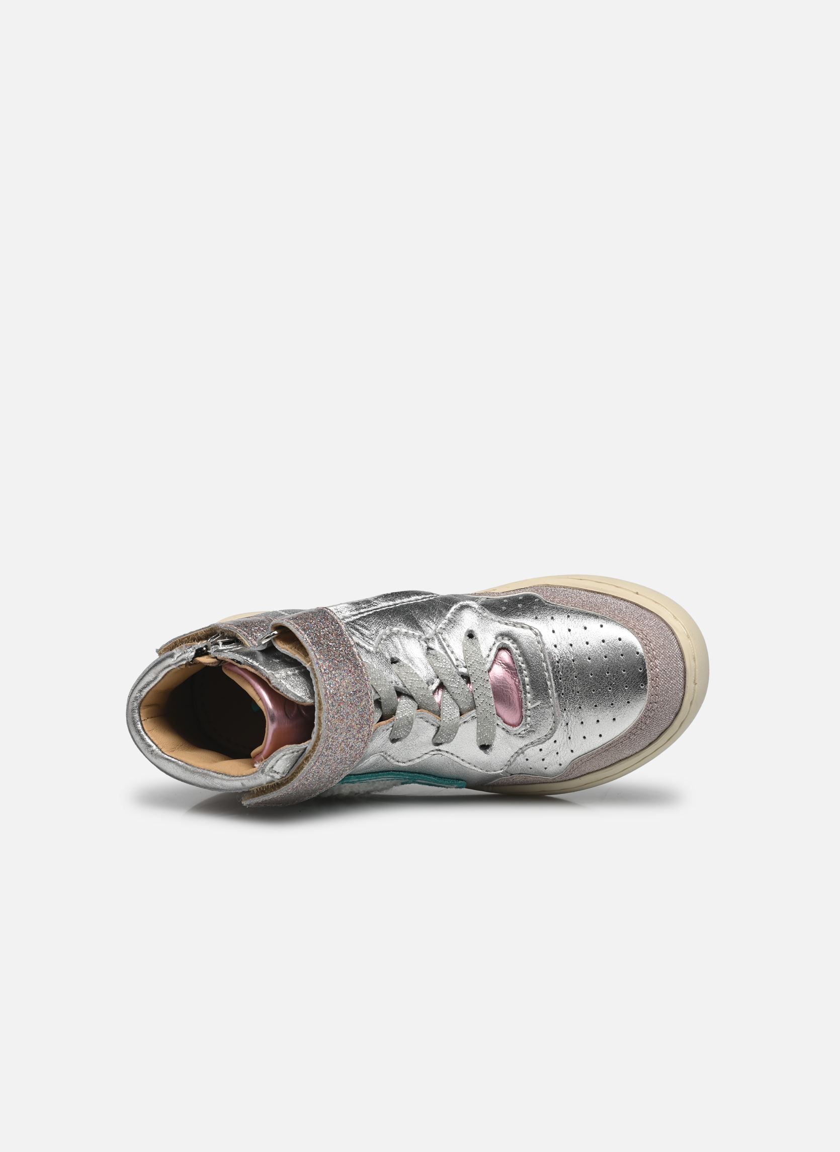 Baskets hautes PLAY FLAG PWR GIRL fille argent Shoo Pom Baskets hautes PLAY FLAG PWR GIRL fille argent SILVER