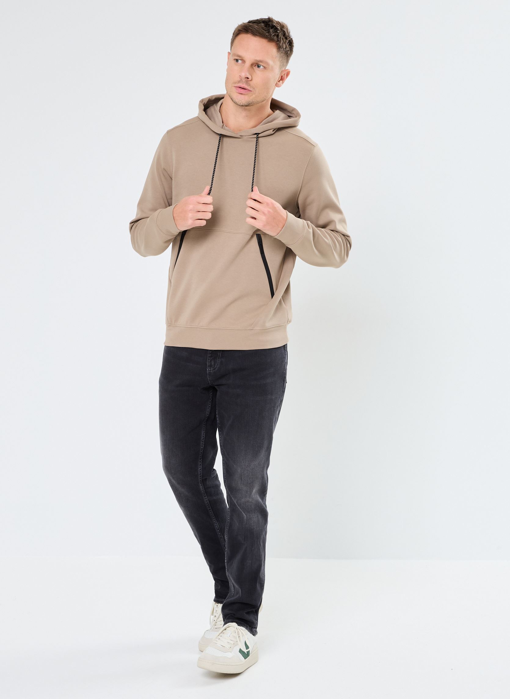 Hoodies MON-SWEAT heren bruin MADE BY Hoodies MON-SWEAT heren bruin TIMBER WOLF