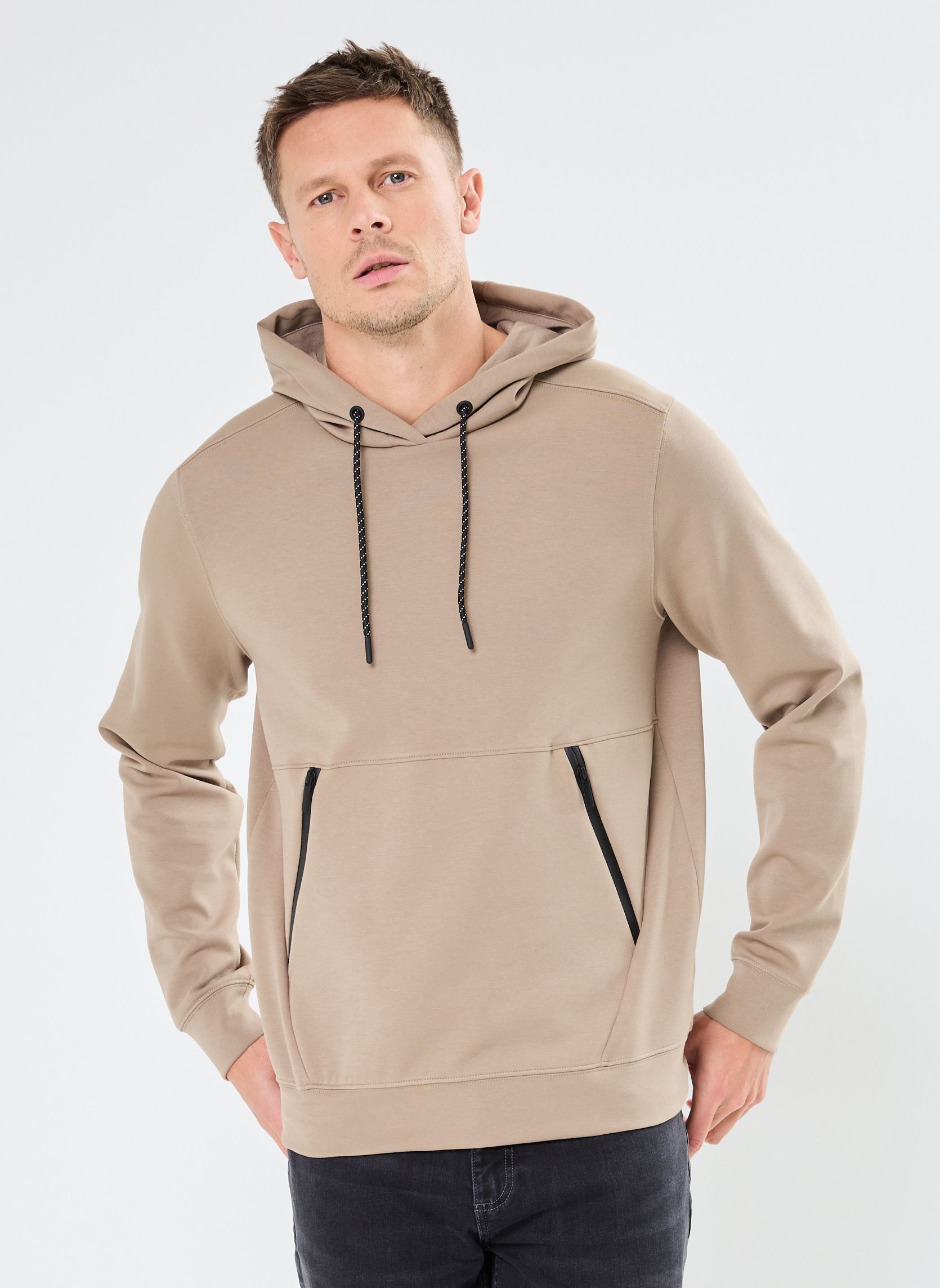 Hoodies MON-SWEAT heren bruin MADE BY Hoodies MON-SWEAT heren bruin TIMBER WOLF