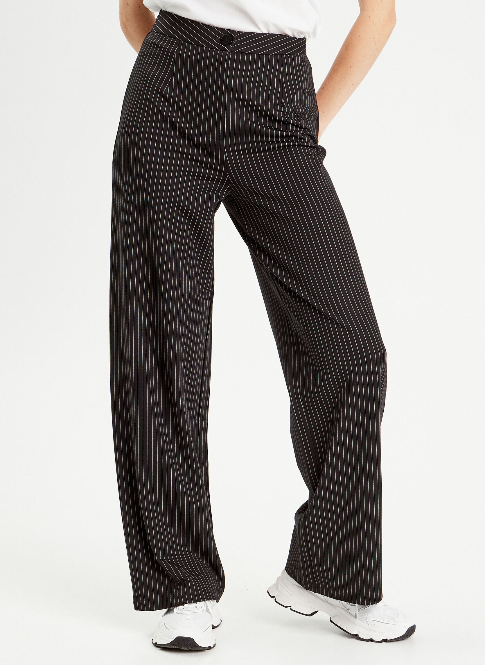 Pantalons droit CITYWIDERAY femme noir Cache Cache Pantalons droit CITYWIDERAY femme noir Noir