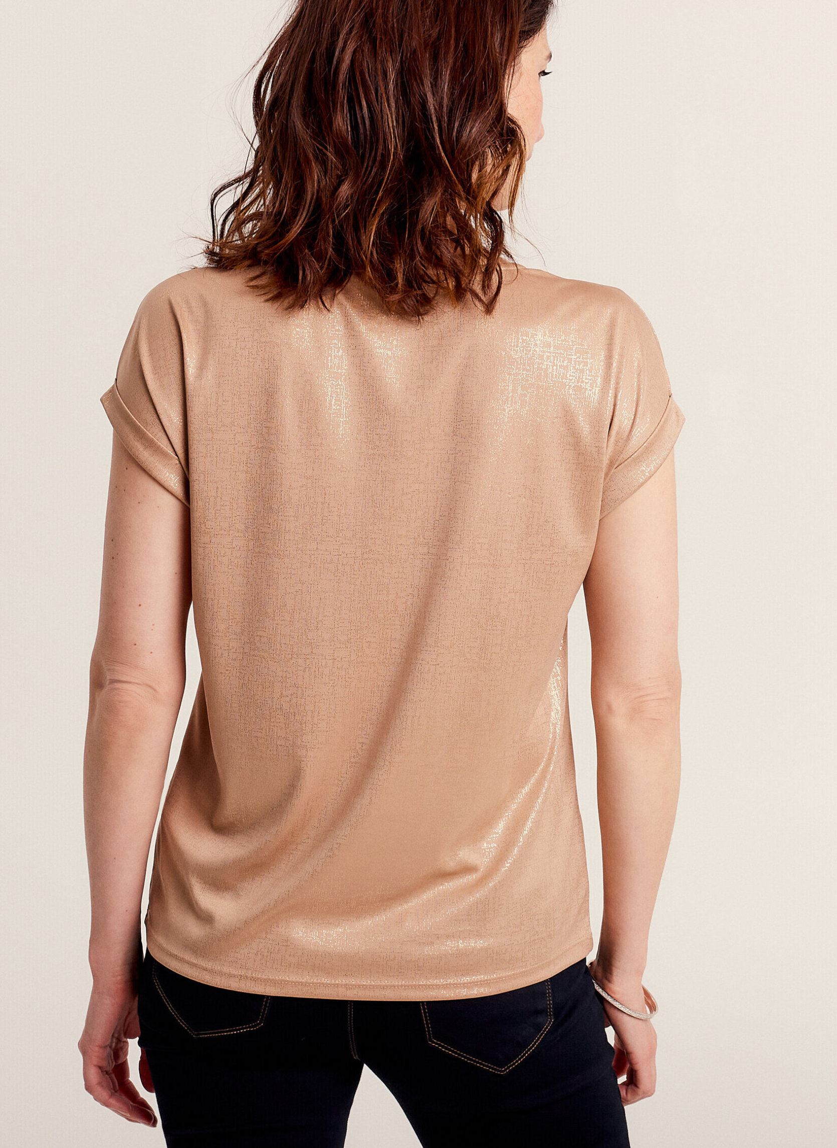 Tee-shirts manches courtes TISHINYROC femme argent Bréal Tee-shirts manches courtes TISHINYROC femme argent PALE GOLD
