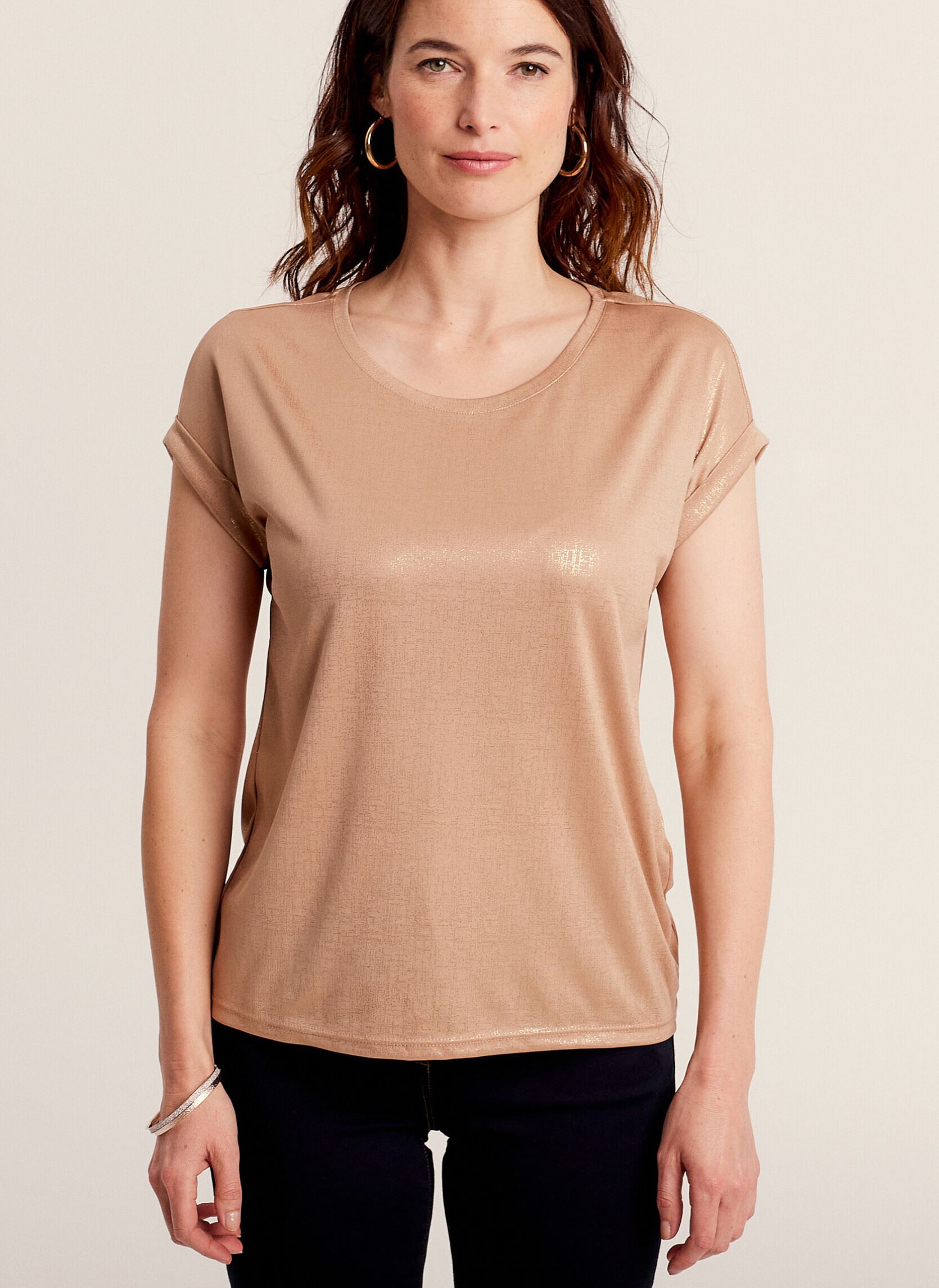 Tee-shirts manches courtes TISHINYROC femme argent Bréal Tee-shirts manches courtes TISHINYROC femme argent PALE GOLD