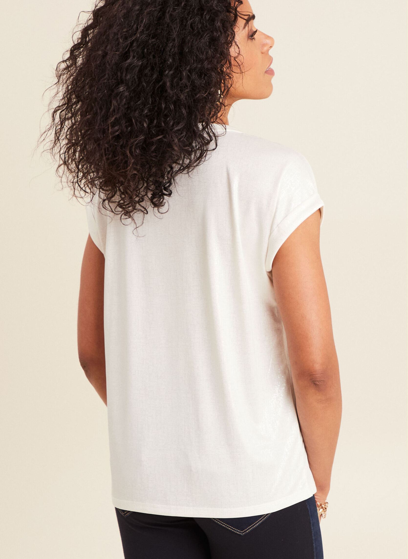 Tee-shirts manches courtes TISHINYROC femme blanc Bréal Tee-shirts manches courtes TISHINYROC femme blanc COCONUT MILK