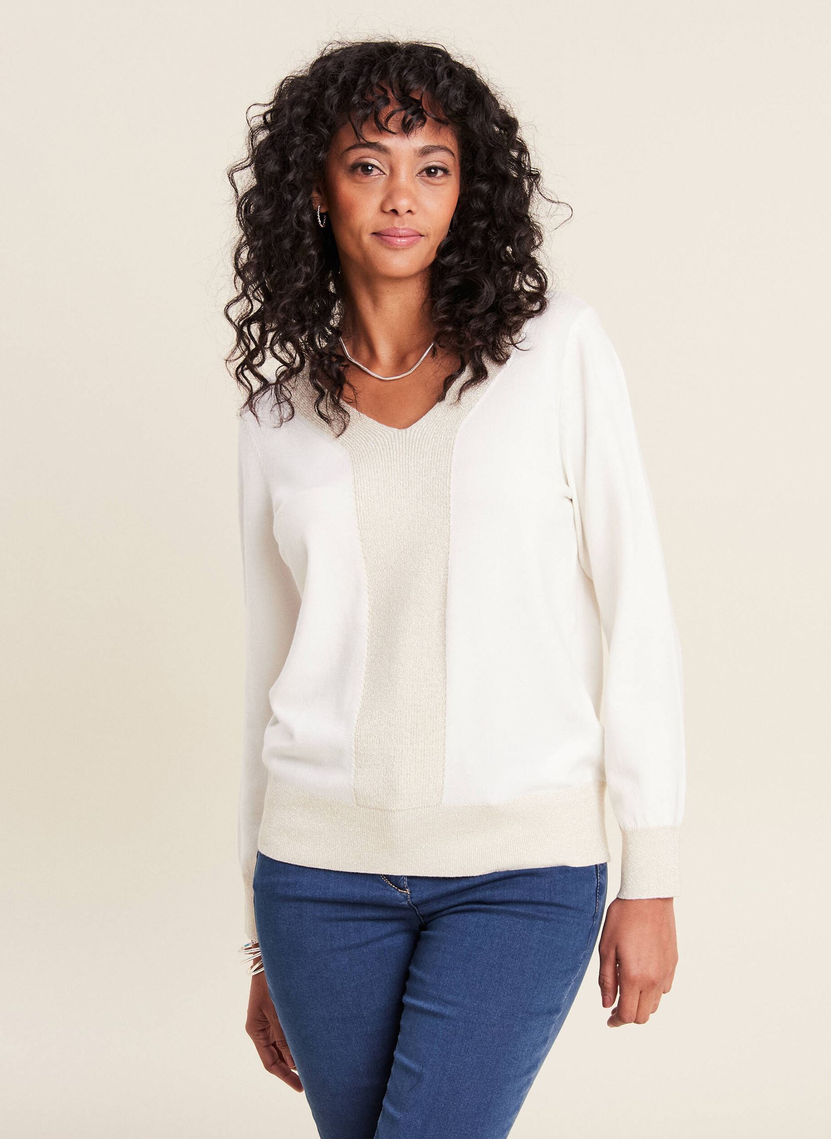 Pulls MYSWEATOP femme blanc Bréal Pulls MYSWEATOP femme blanc COCONUT MILK