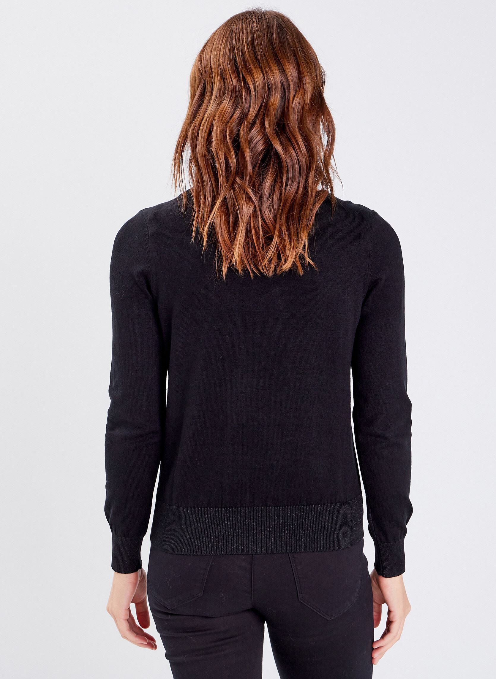 Pullover MYSWEATOP damen schwarz Bréal Pullover MYSWEATOP damen schwarz JET BLACK