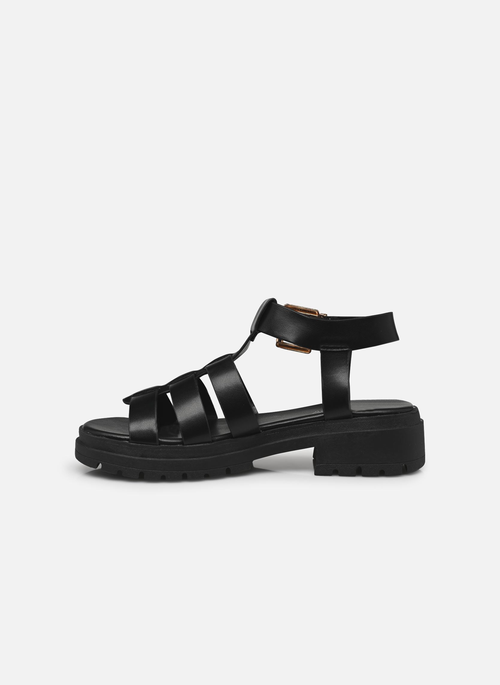 Sandali con zeppa e plateau Sandales GAINKA donna nero MADE BY Sandali con zeppa e plateau Sandales GAINKA donna nero Noir